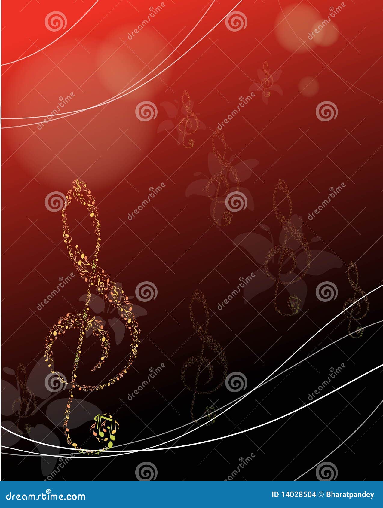 Colorful Abstract Music Background Stock Vector Illustration of music