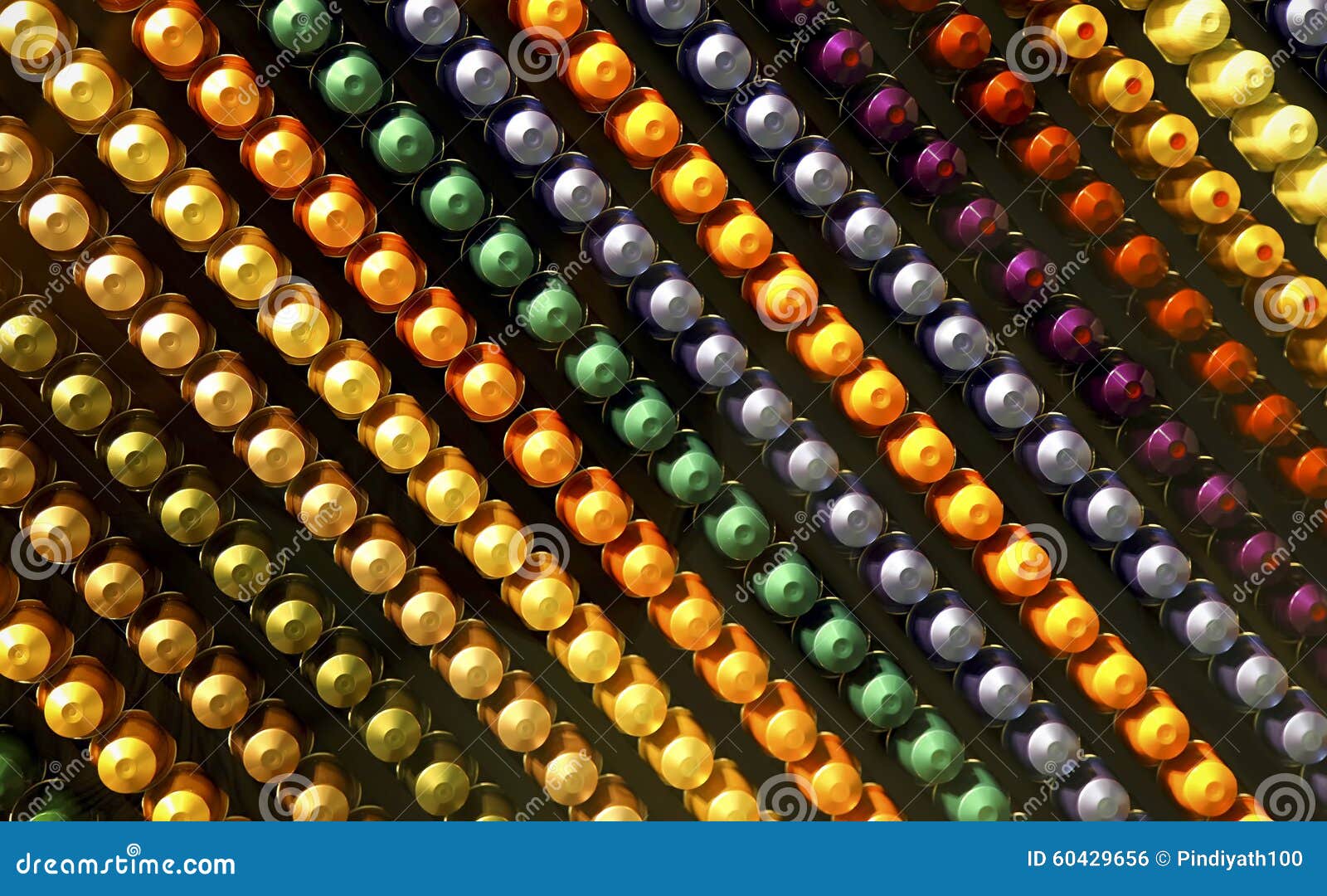 colorful abstract pattern of knobs