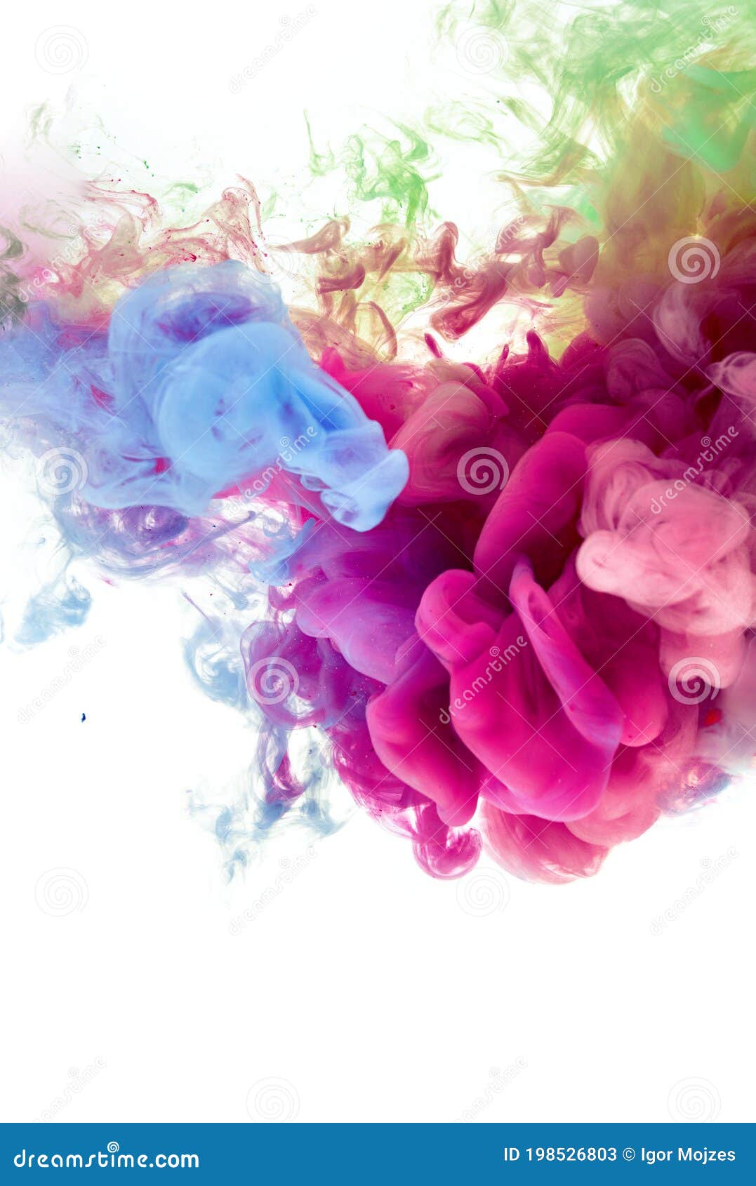 Colorful Abstract Splash Baground from Water and Ink Mix Stock Image ...