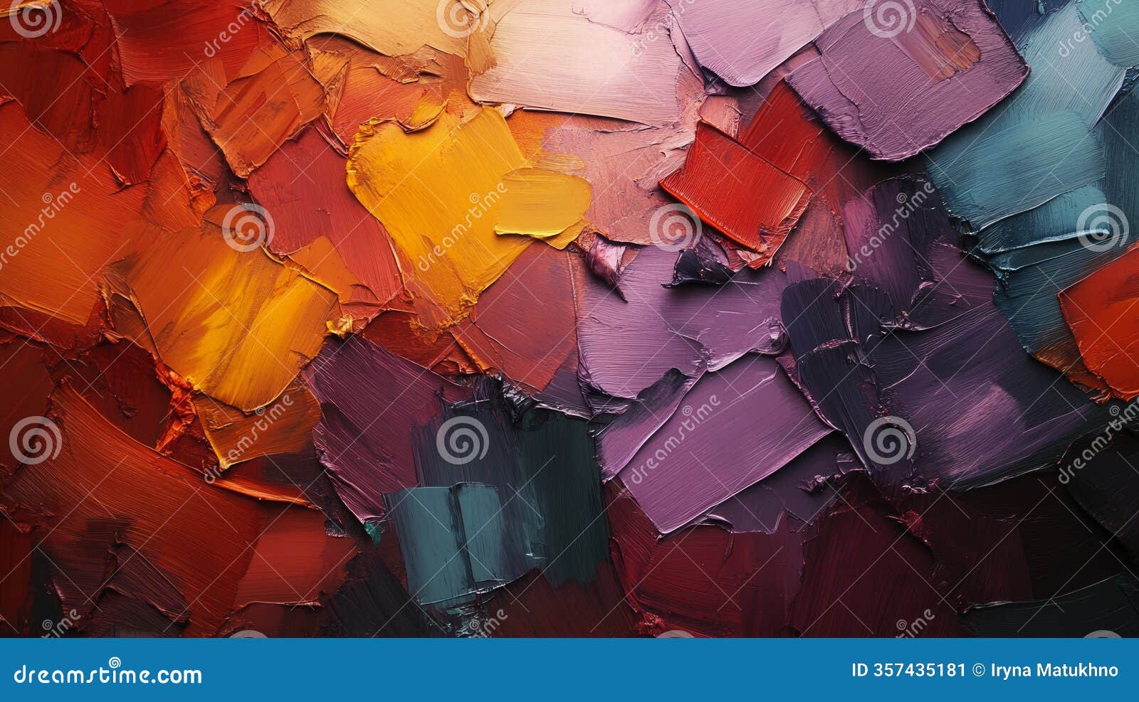 colorful abstract texture reflects vibrant emotions in bold strokes
