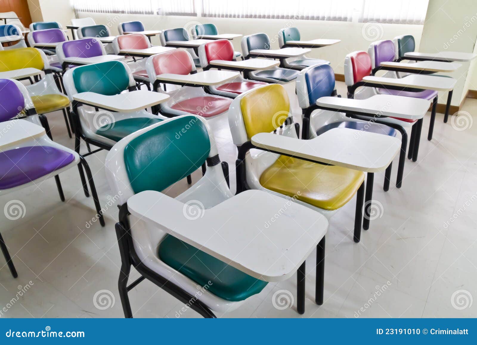Colorful Armchairs in Class Room Stock Photo Image of meeting, office