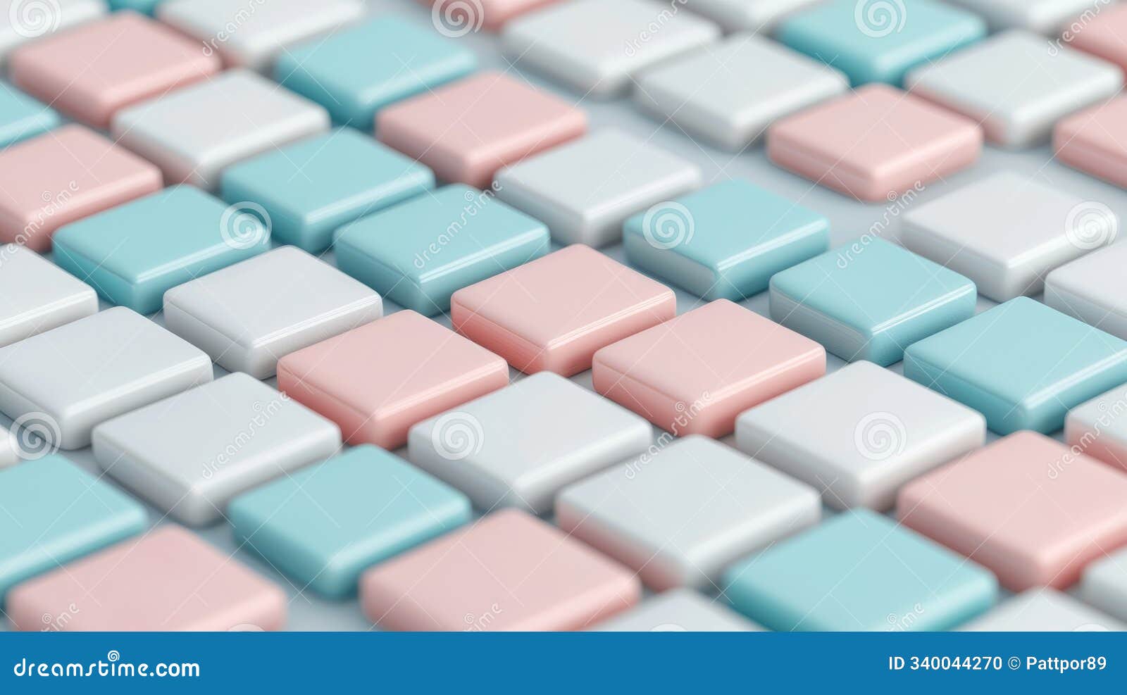 colorful 3d puzzle game tiles in neat arrangement