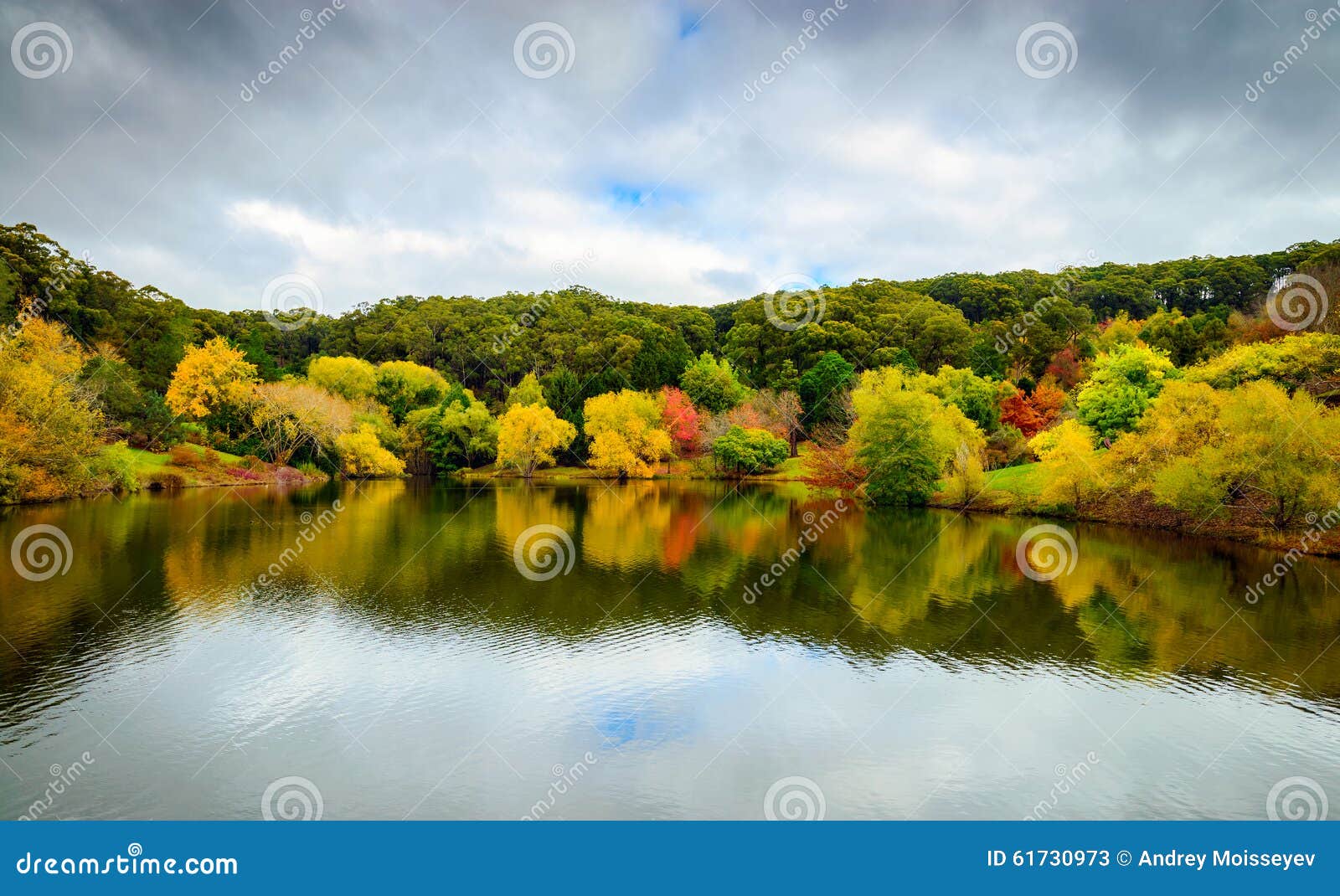 Colorful Autumn Landscape With Reflections Stock Image Image Of