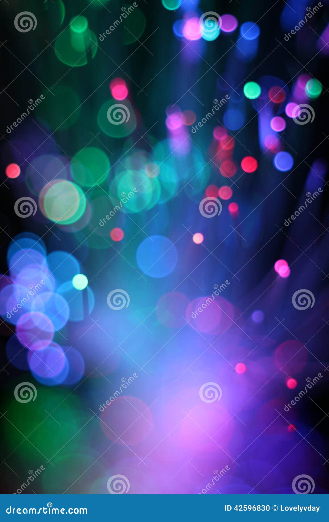 Colorful Background of Fiber Optical Network Cable.. Stock Photo