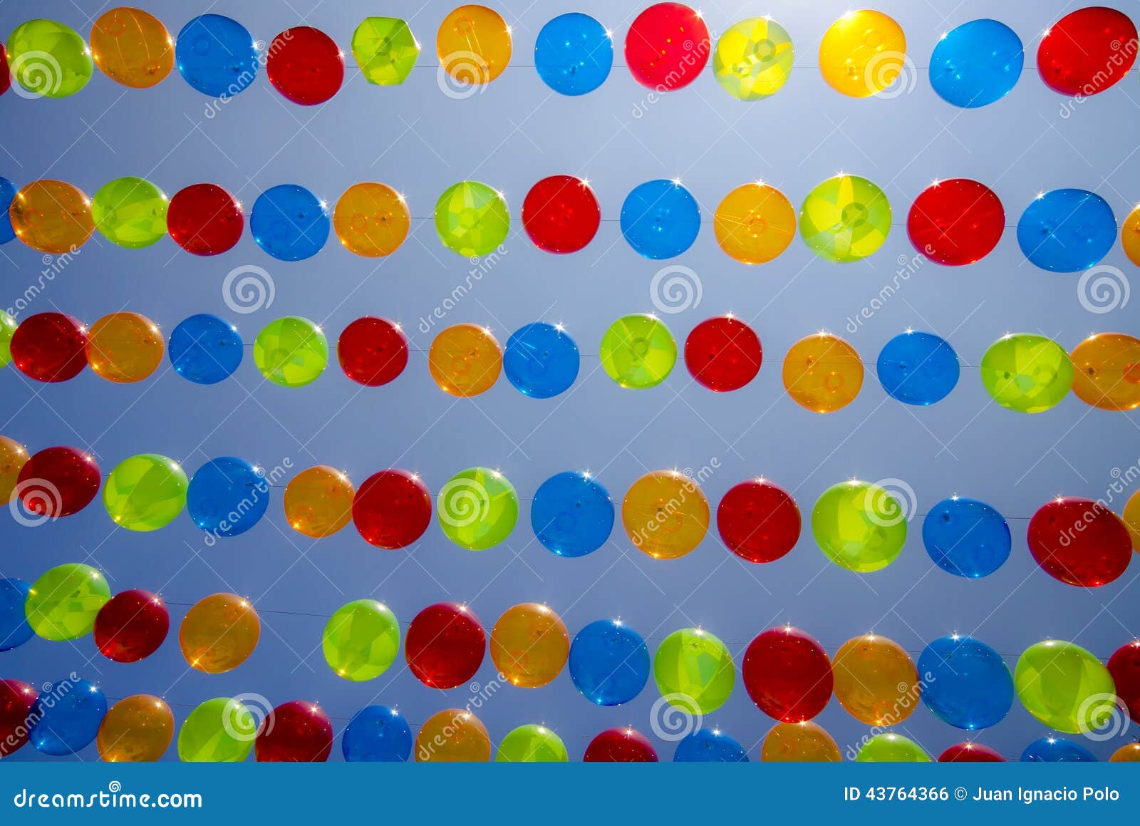 colorful balls in the city of agueda.