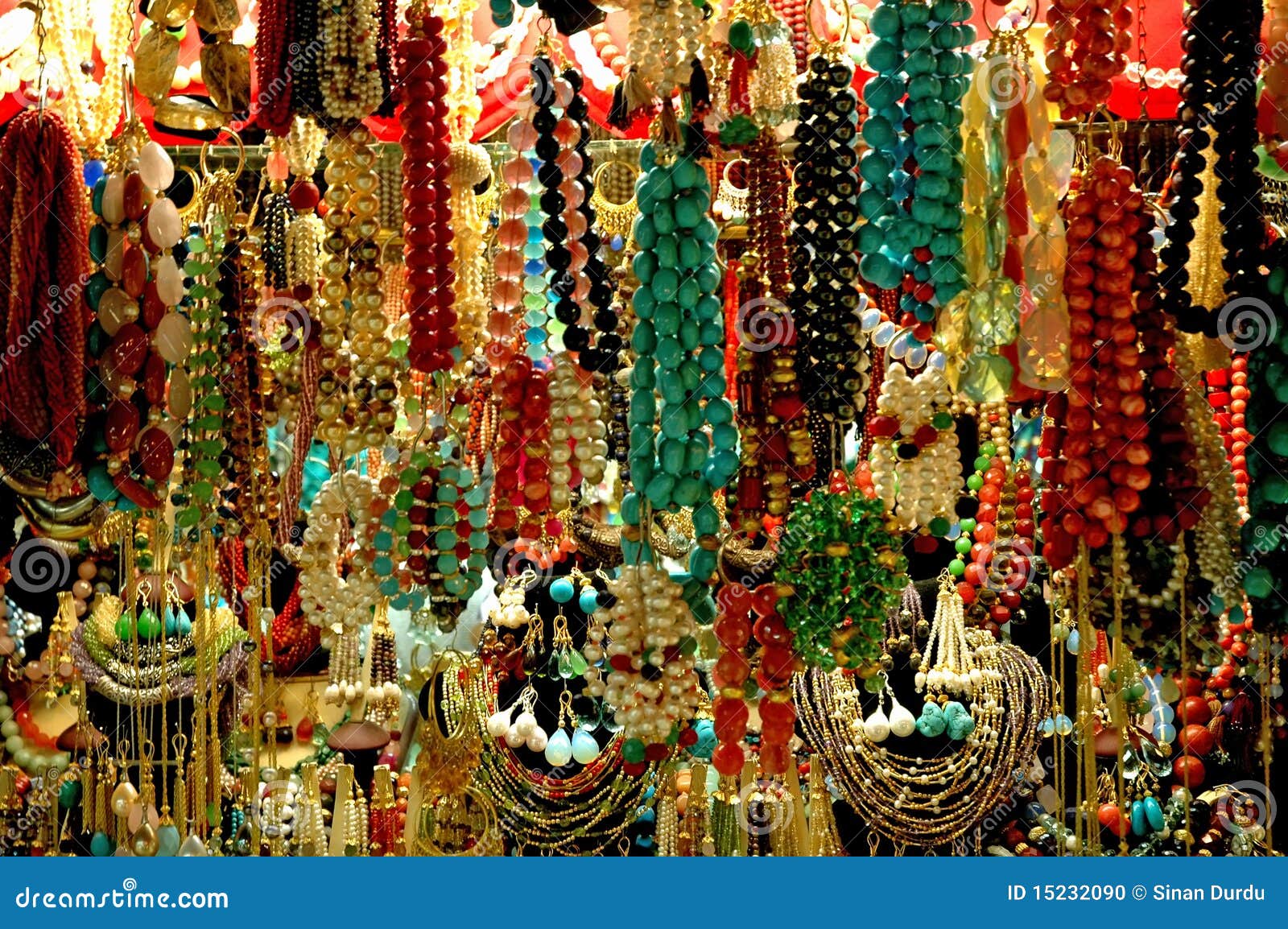 colorful bead in the bazaar