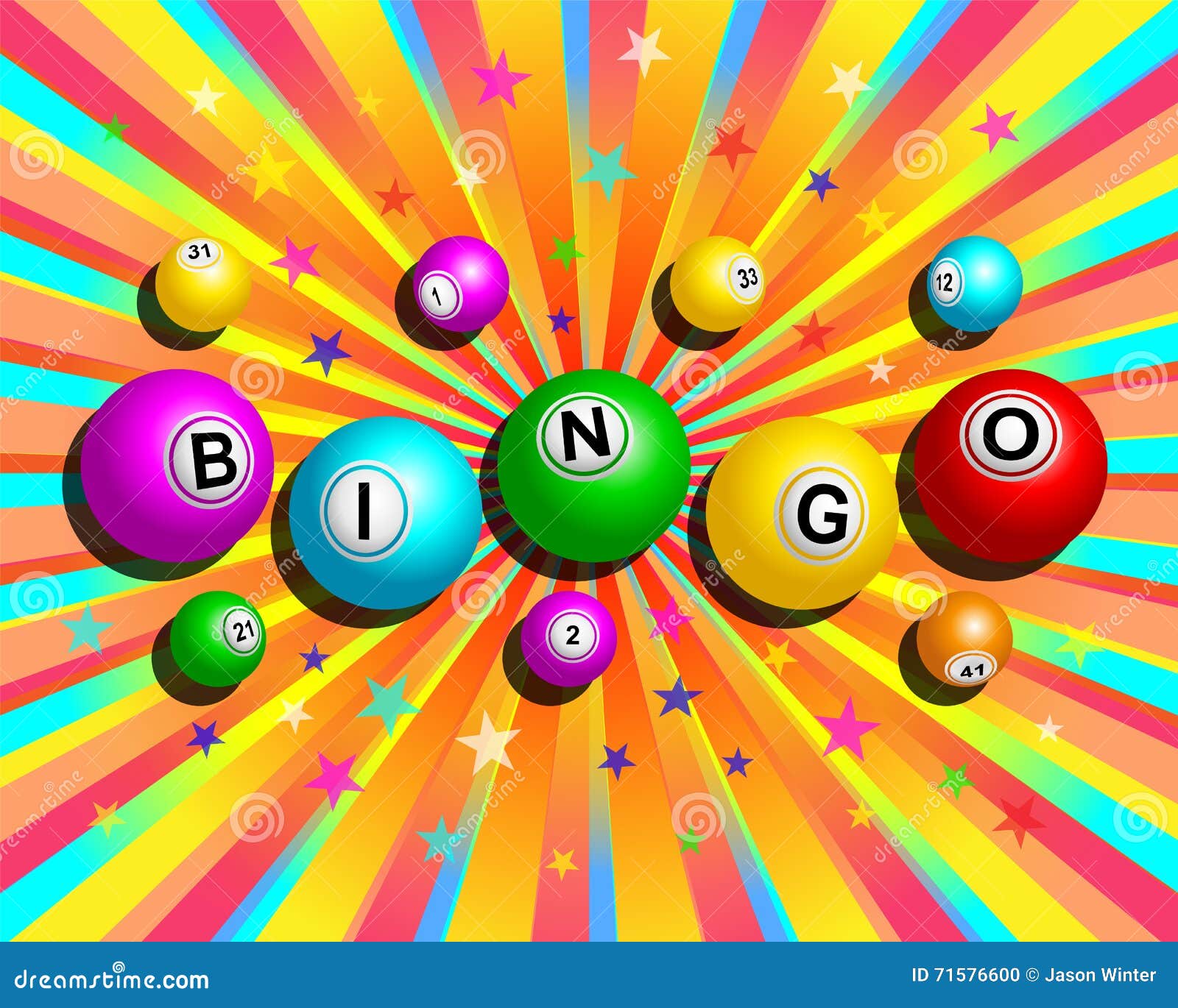 colorful bingo background