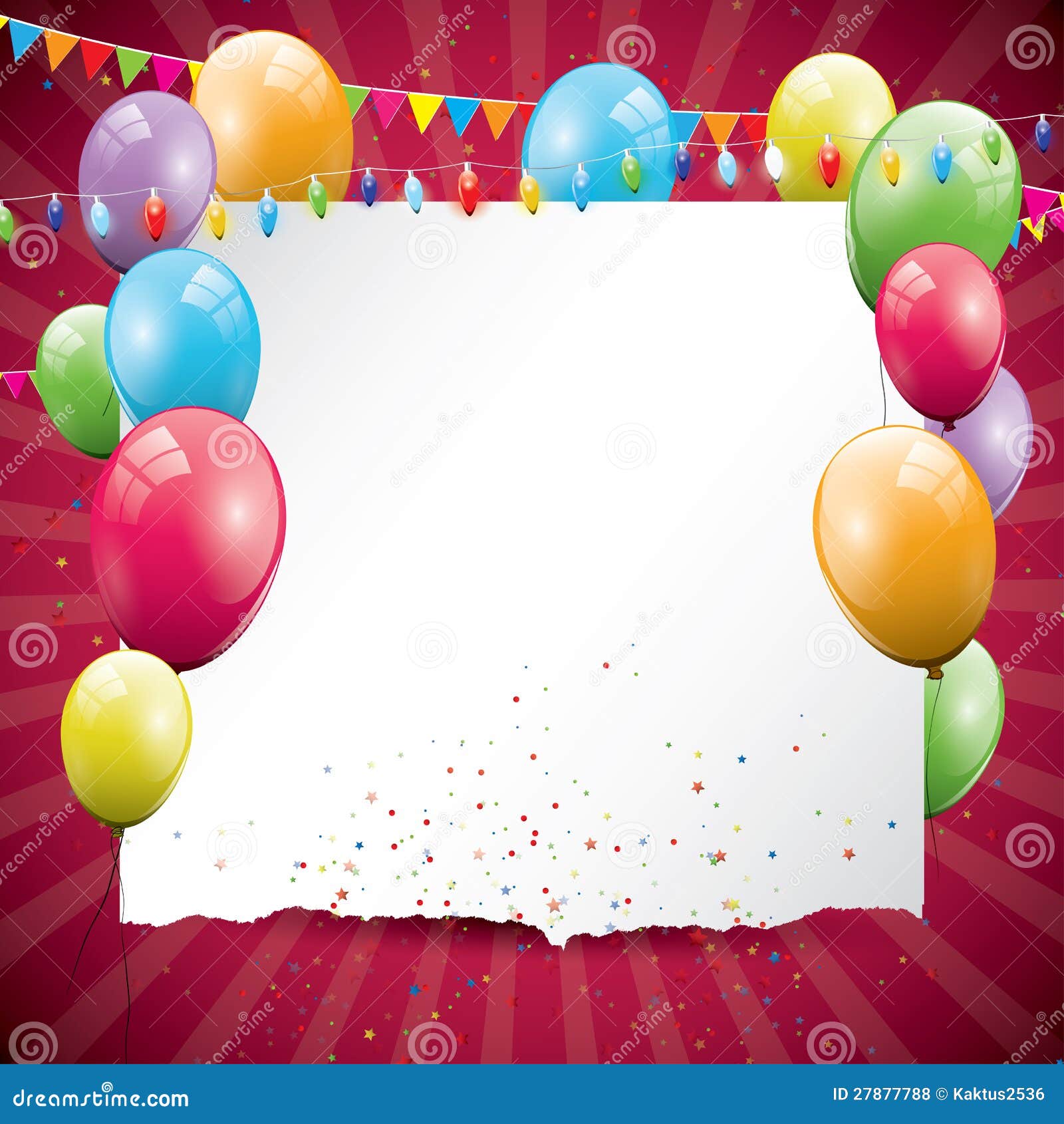 Colorful Birthday Background Illustration 27877788 - Megapixl