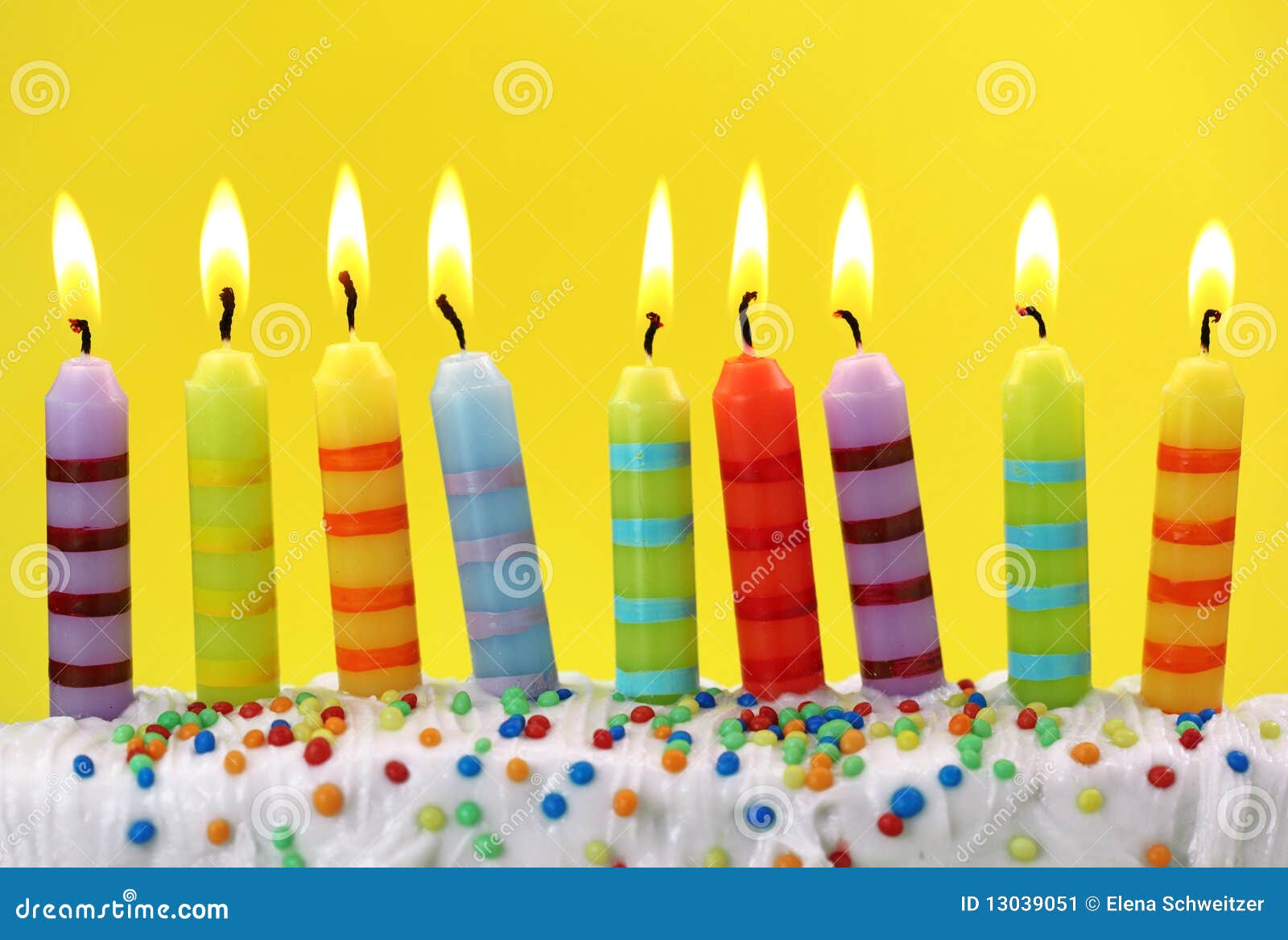 Colorful birthday candles stock image. Image of party - 13039051