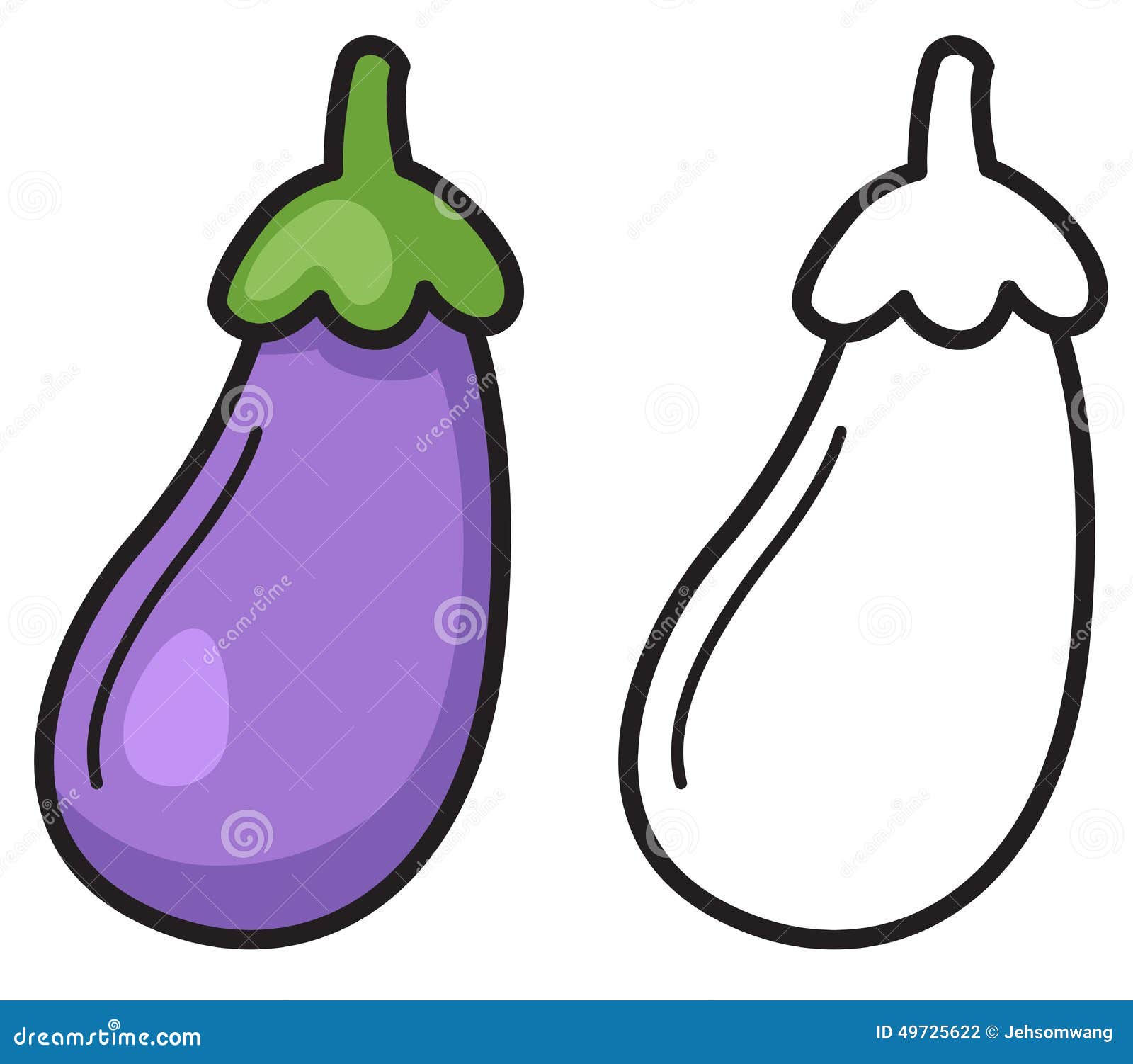 clipart black and white eggplant - photo #30