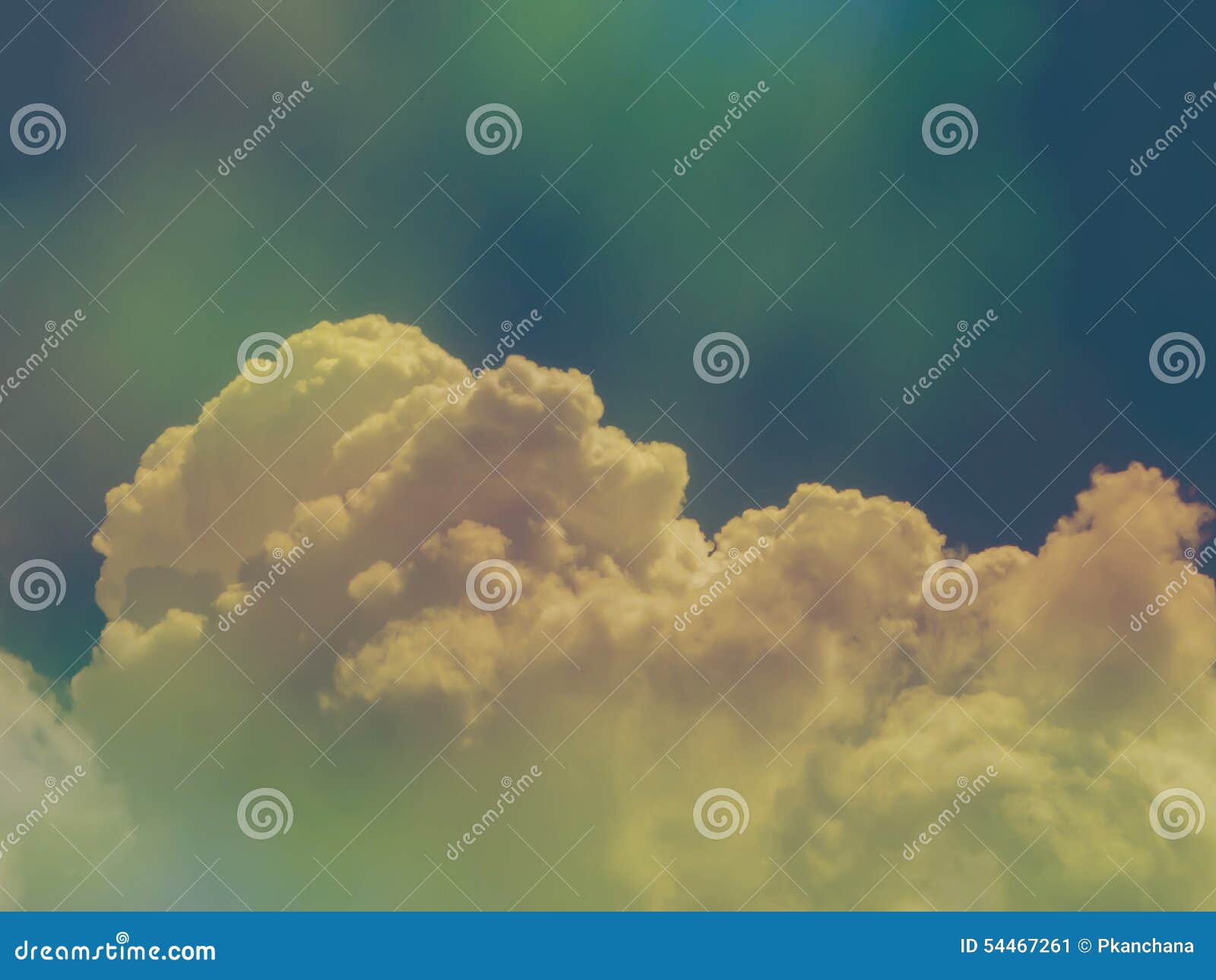 Colorful Blue Sky with Filter Effect Stock Image Image of nature