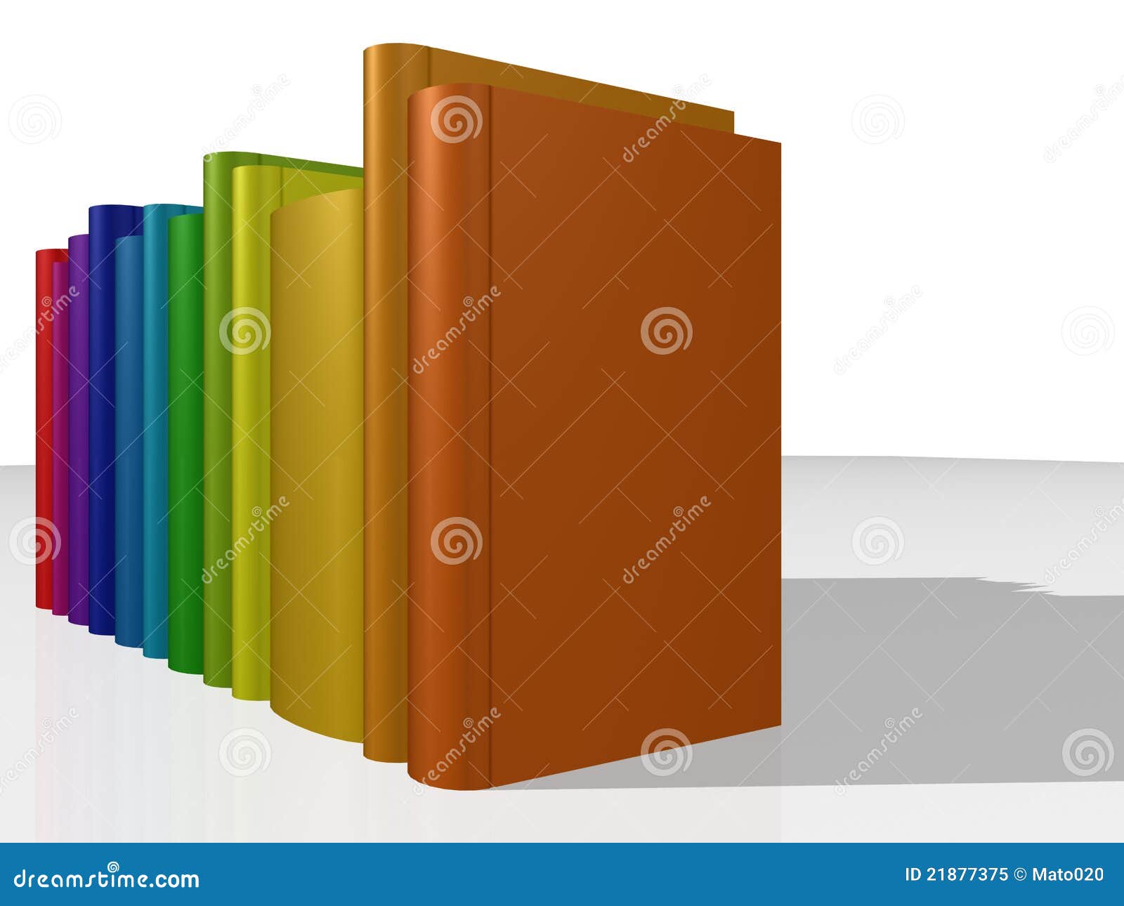 Colorful books II stock illustration. Illustration of blank - 21877375