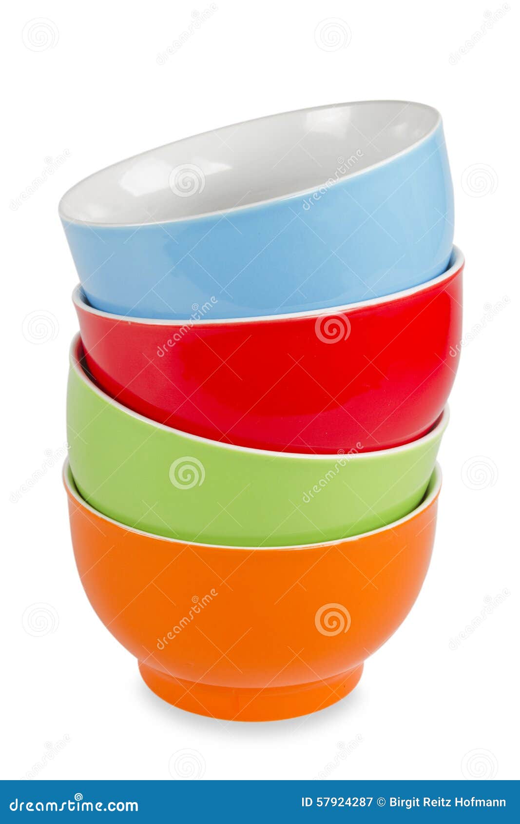 Colorful bowls stock image. Image of white, bright, orange 57924287