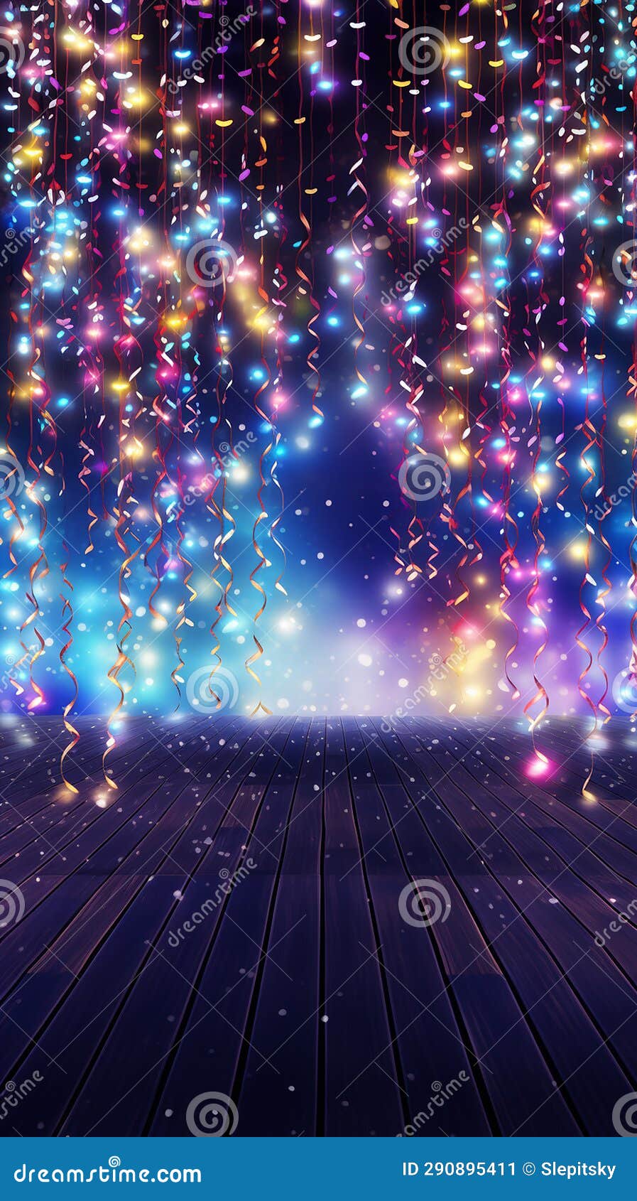 Colorful Bright Christmas Lights Background Stock Image Image of