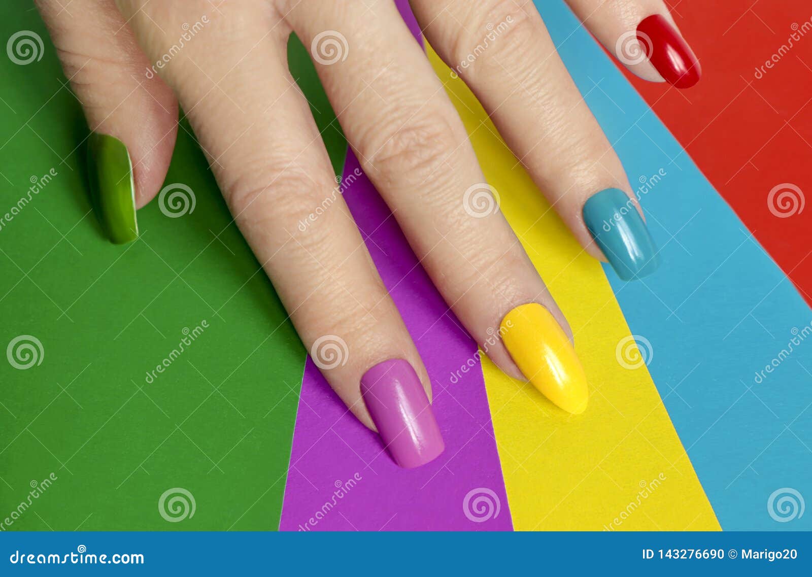 square nail design for summer