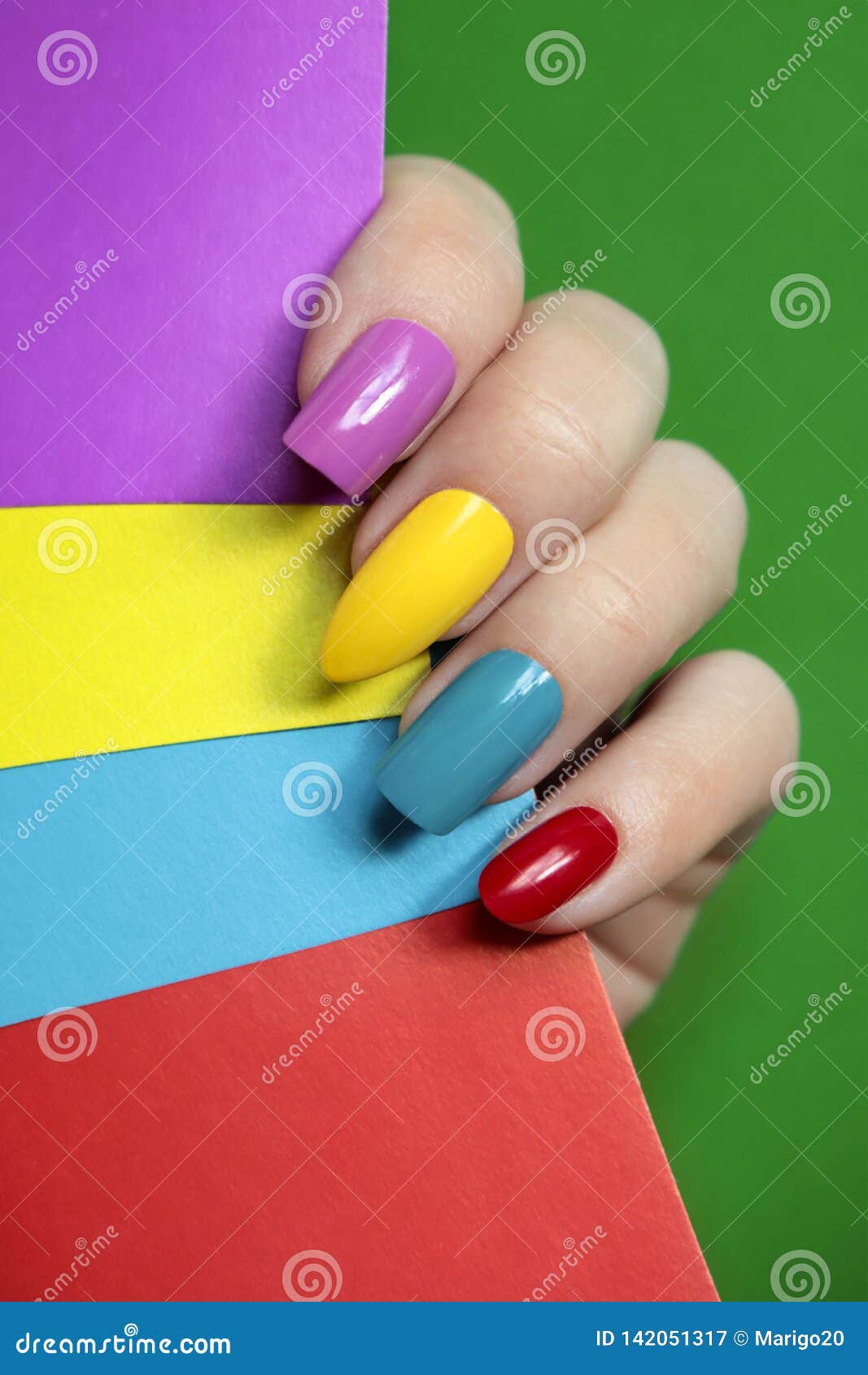 Nail  Creative Nail Design Stock Image - Image of creativity,  artificial: 142051317