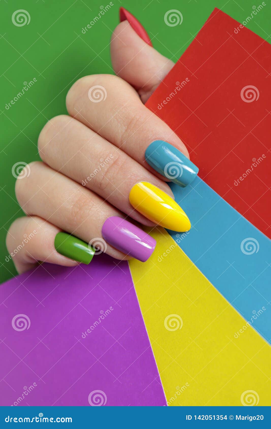 Nail  Creative Nail Design Stock Photo - Image of oval,  creativity: 142051354