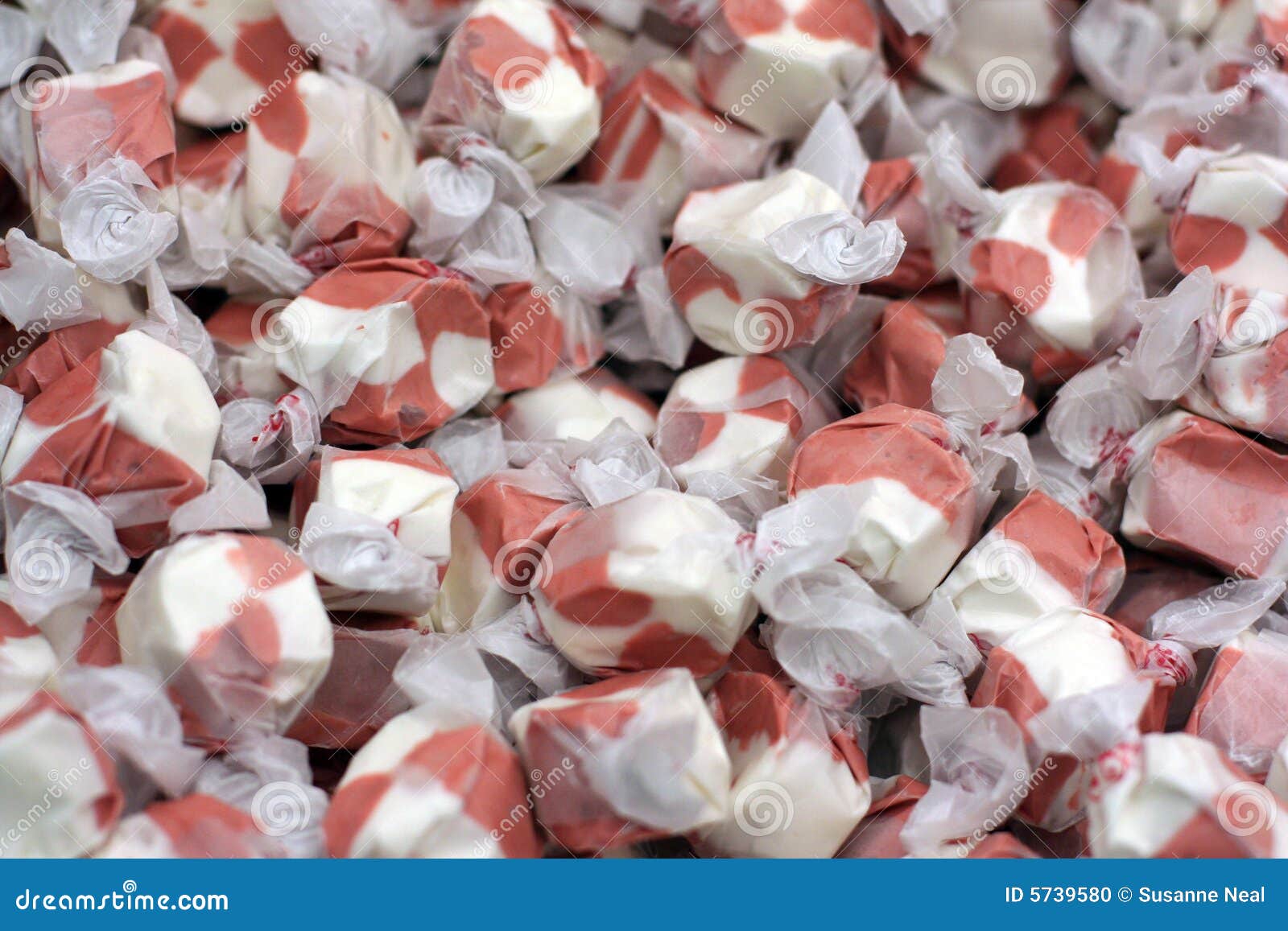 Colorful Brown and White Salt Water Taffy Stock Photo Image of sticky