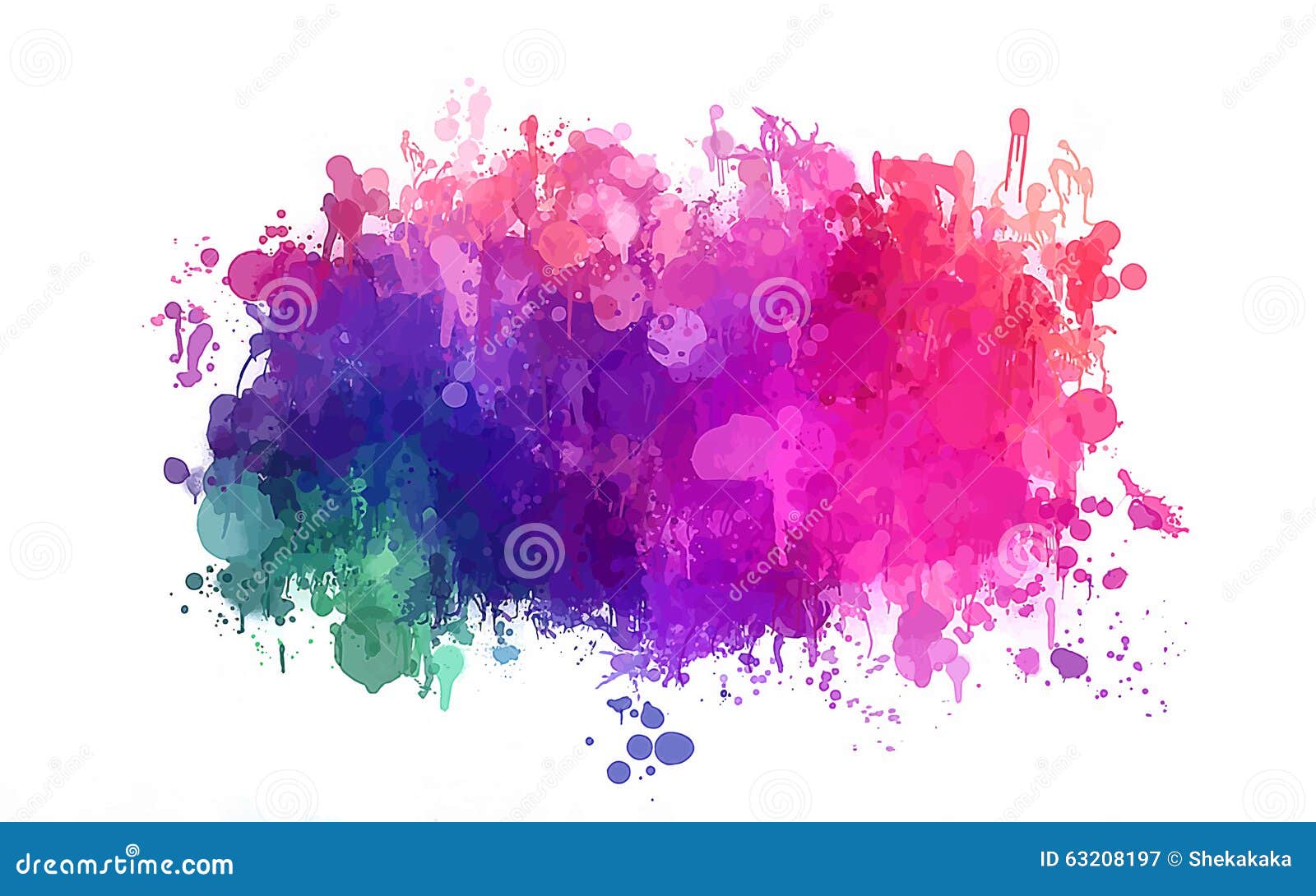 Colorful Brush Strokes Cloud. Vector Version Stock Illustration -  Illustration of paper, hand: 63208197