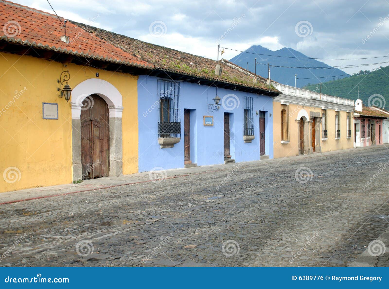 colorful buildings cobble stone streets