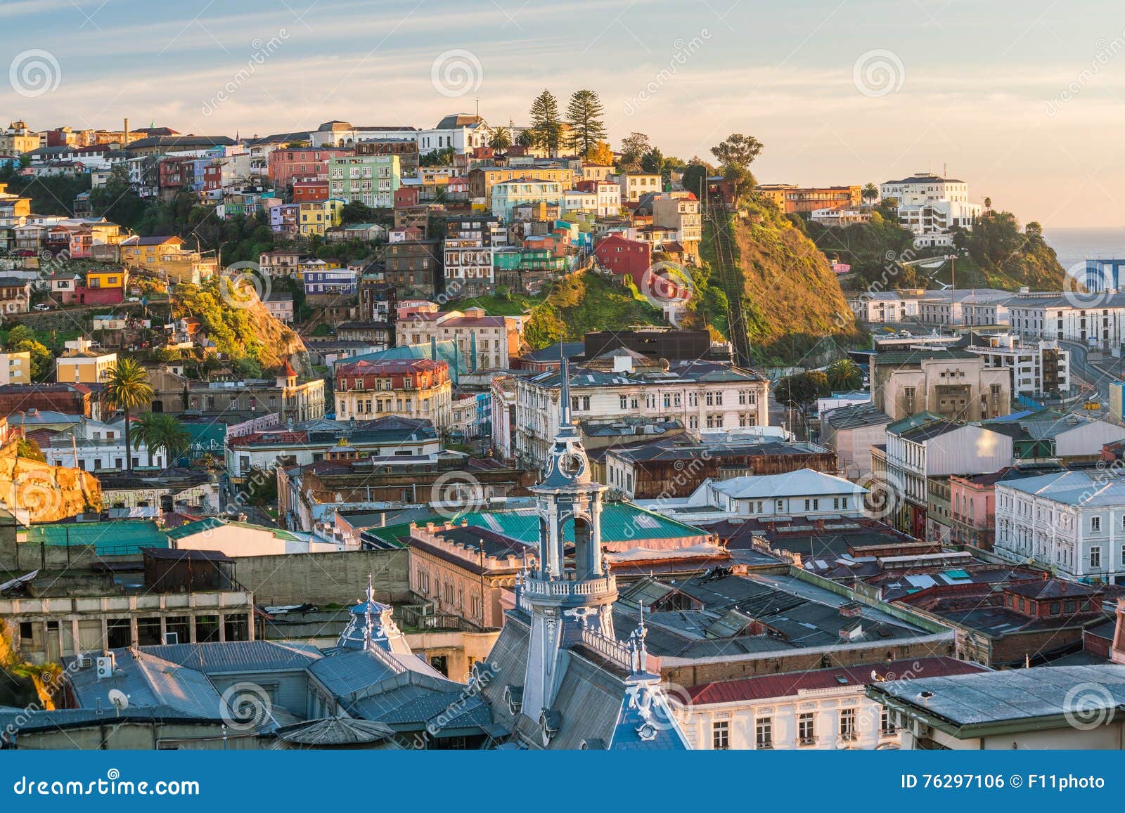 colorful buildings of valparaiso, chile