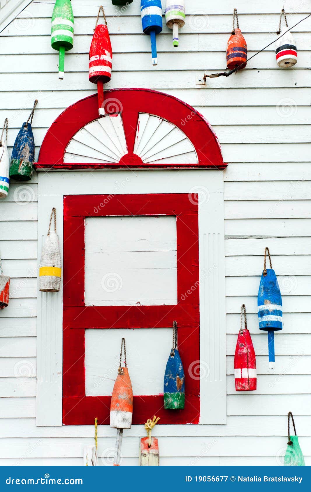 303 Colorful Maine Lobster Buoys Stock Photos - Free & Royalty