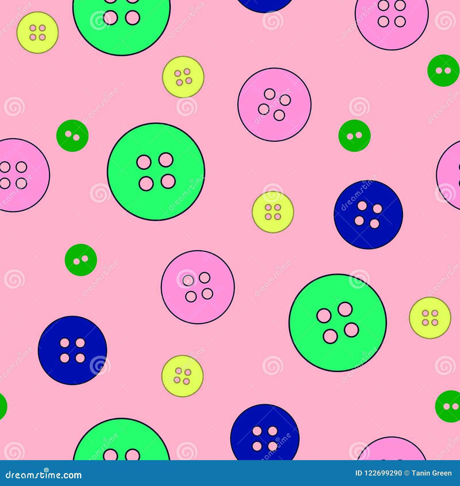 colorful button selection assorted