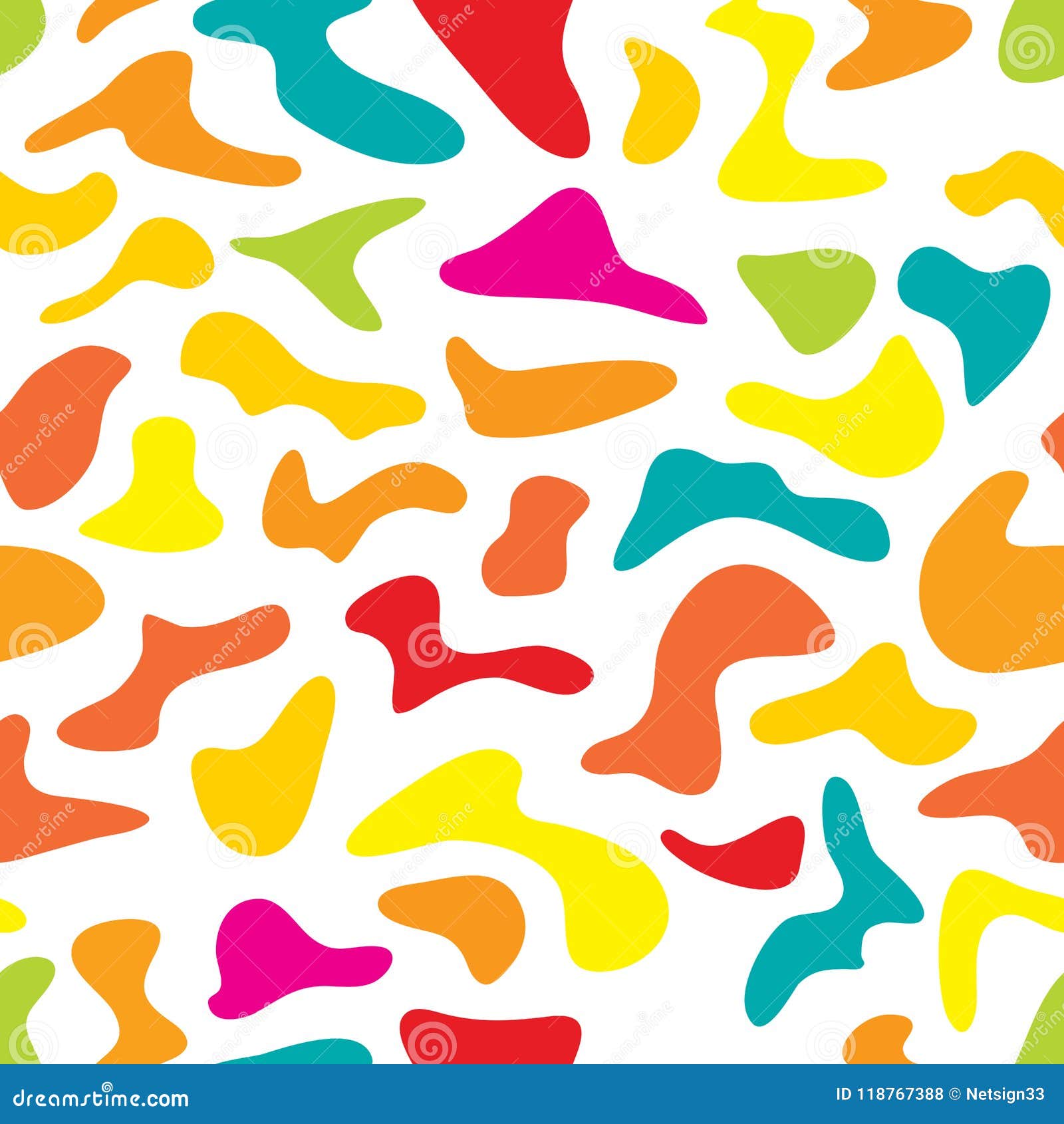 Colorful Camouflage Seamless Pattern Stock Vector - Illustration of ...