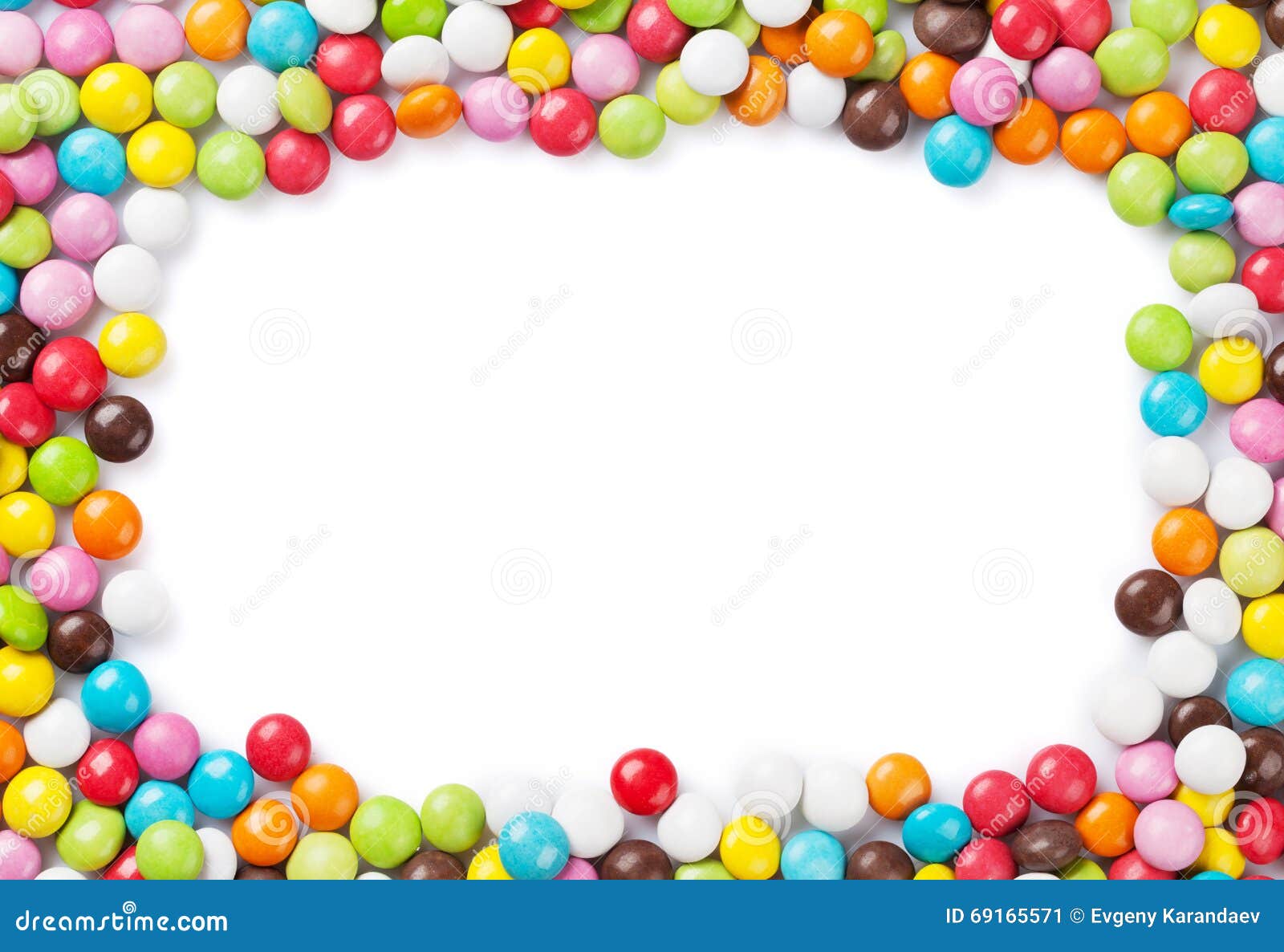 Colorful candies frame stock image. Image of orange, color 69165571