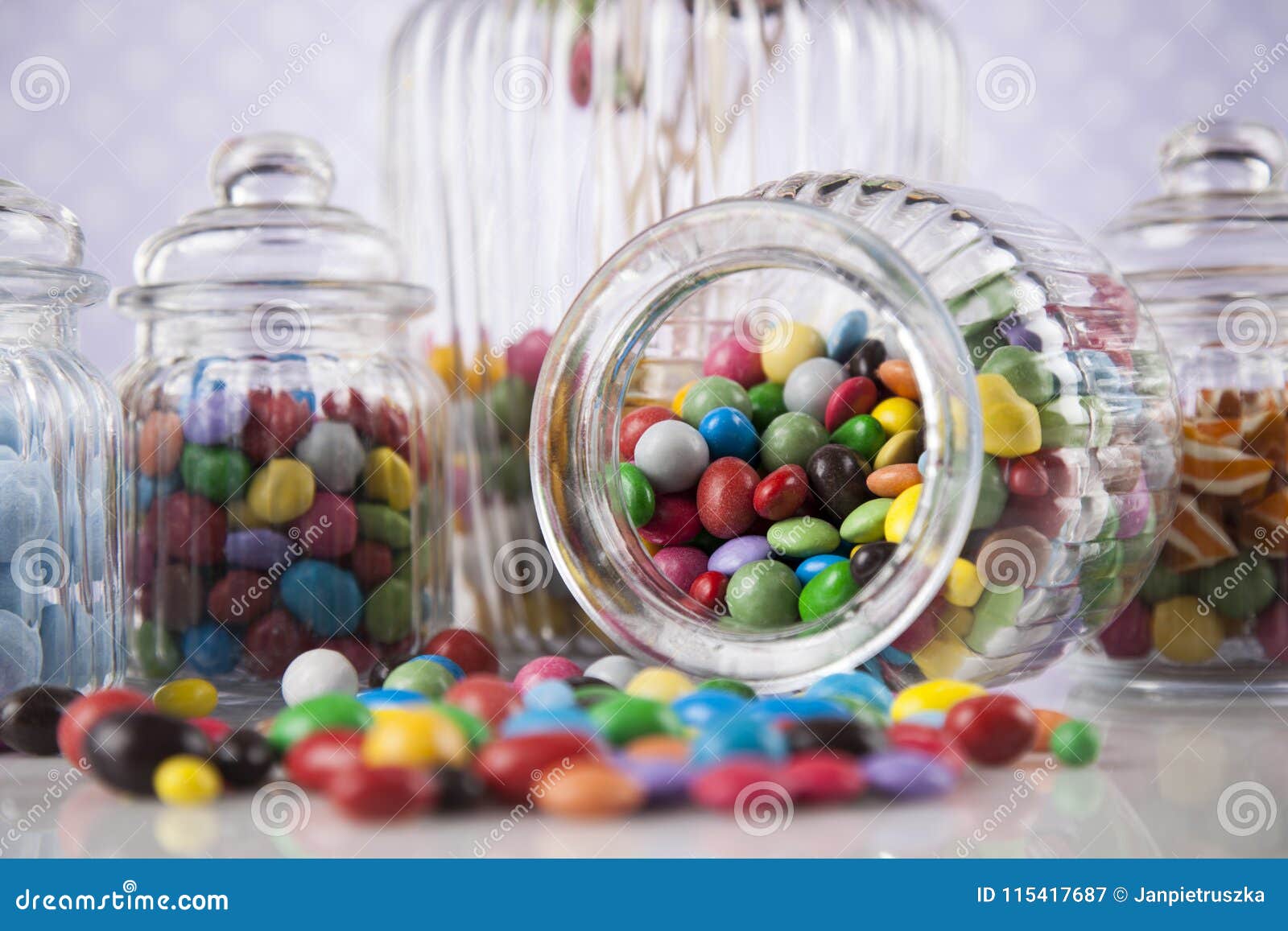 Colorful Gum Sweet Candy and Lollipops and Gum Balls Stock Image ...