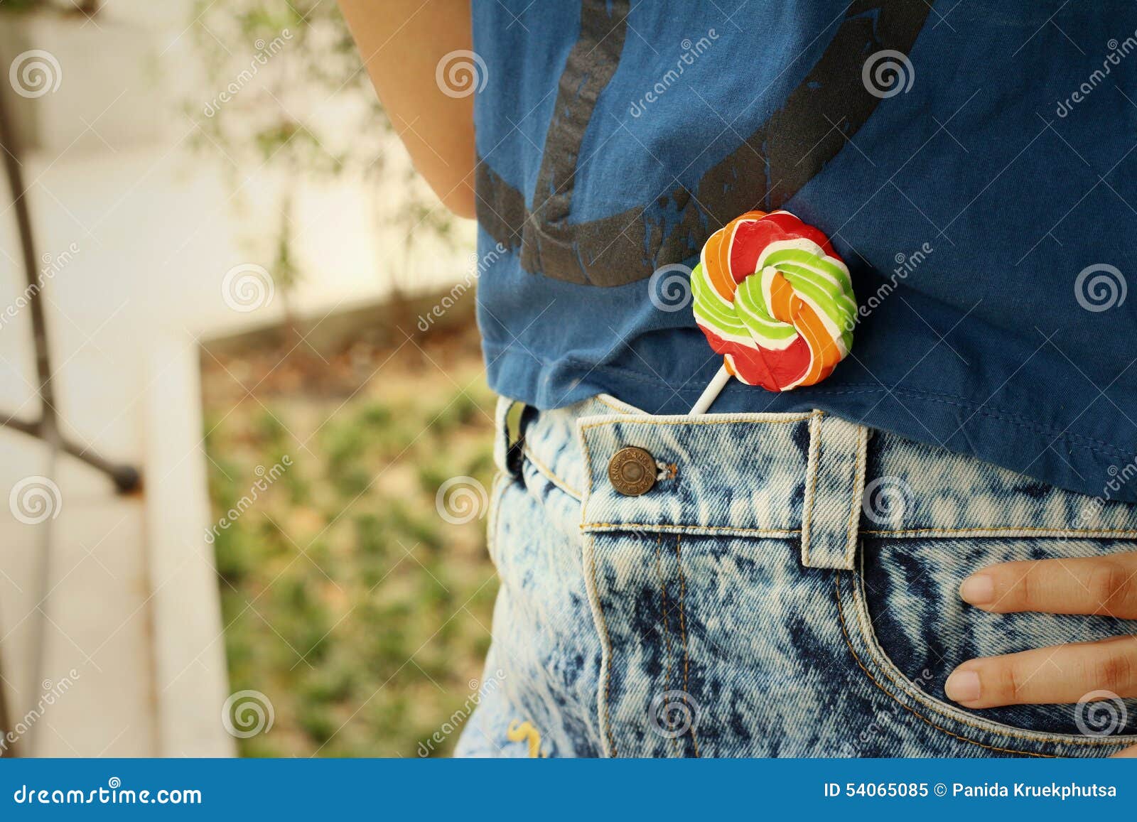 Colorful of Candy in a Jeans Pocket. Stock Image - Image of lover ...