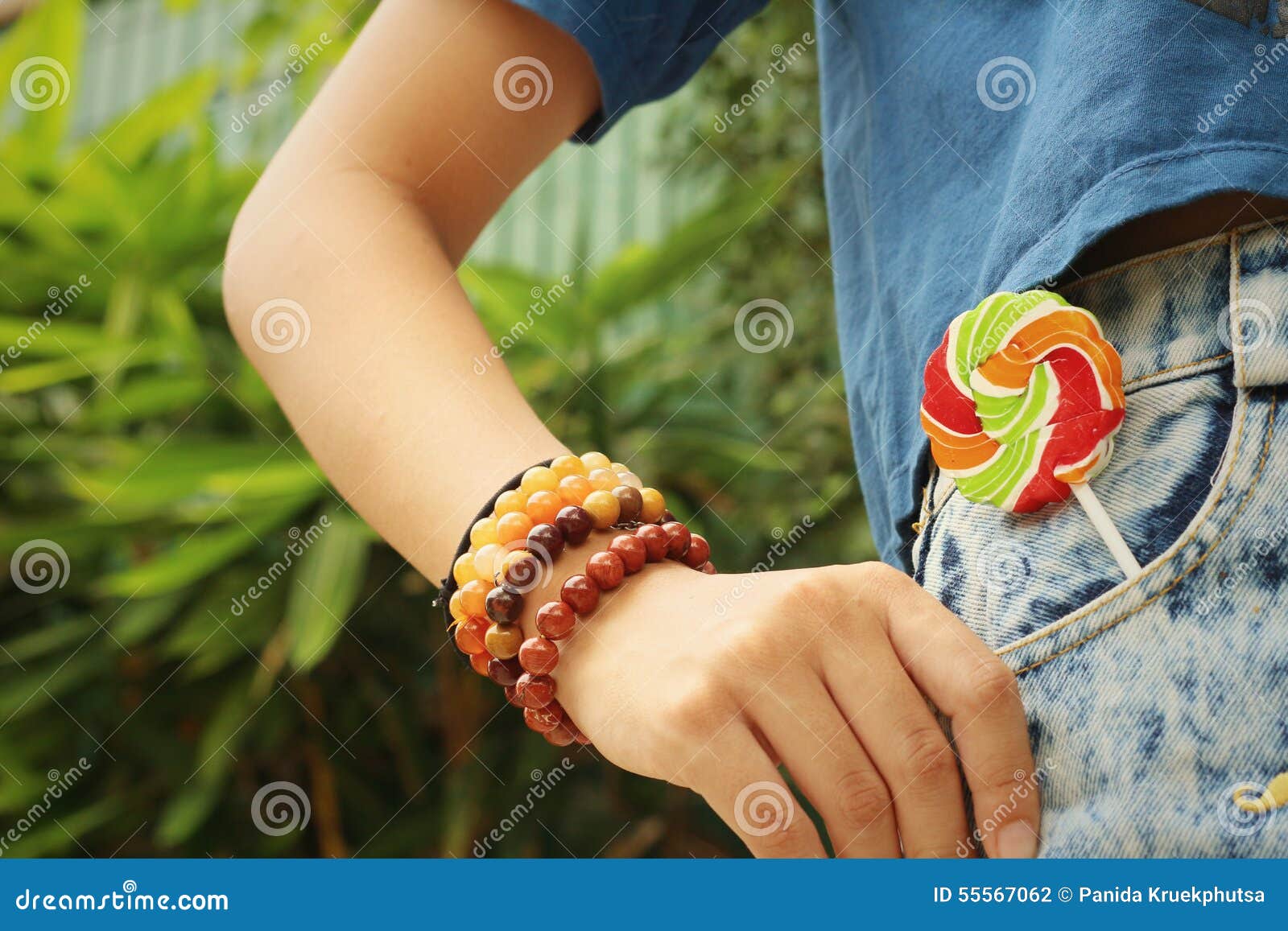 Colorful of Candy in a Jeans Pocket. Stock Photo - Image of valentine ...