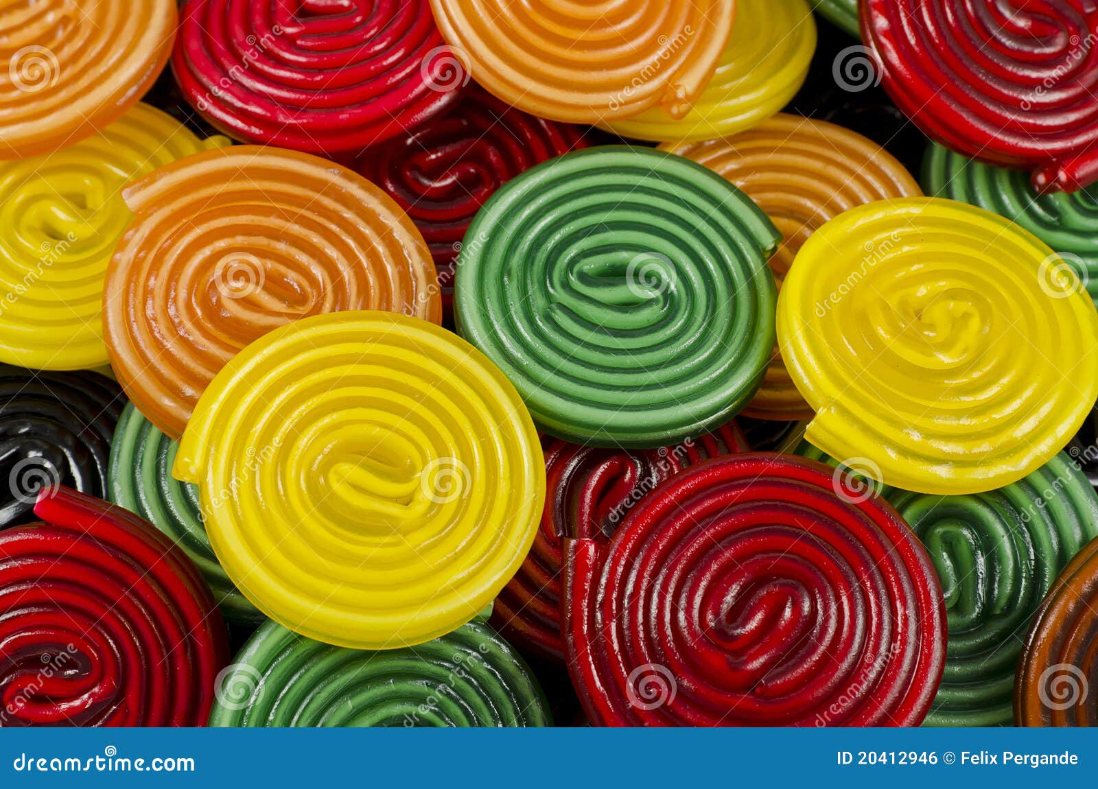 Colorful candy wheels stock vector. Illustration of meal 20412946