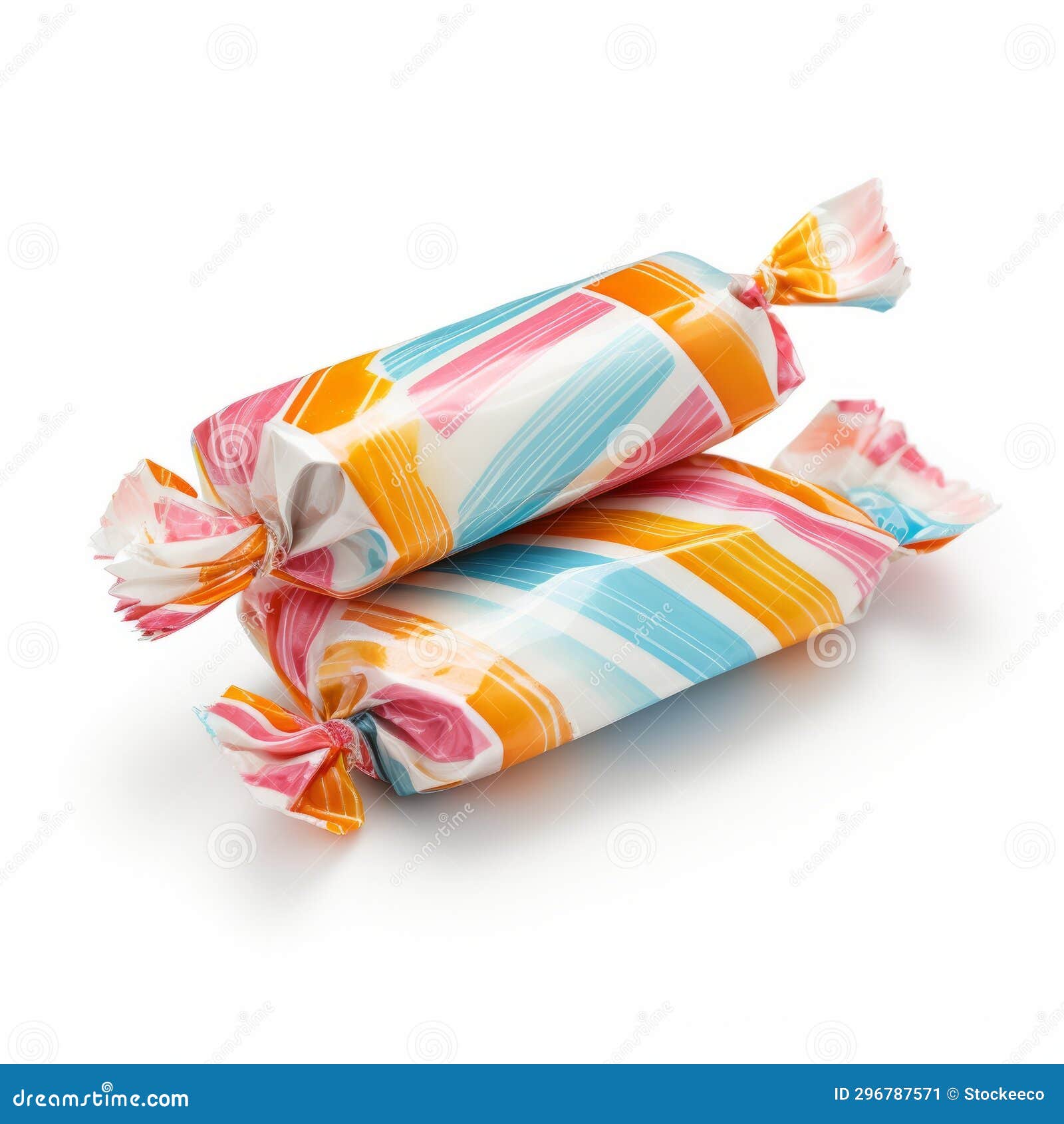 Colorful Candy Wrappers with Painterly Lines - High Resolution Sweets ...