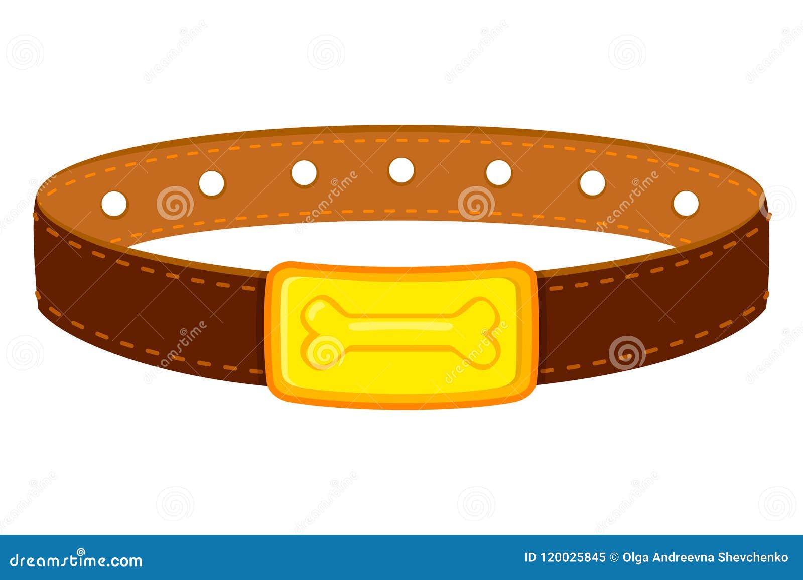 Colorful Cartoon Dog Collar Stock Vector - Illustration of colorful ...