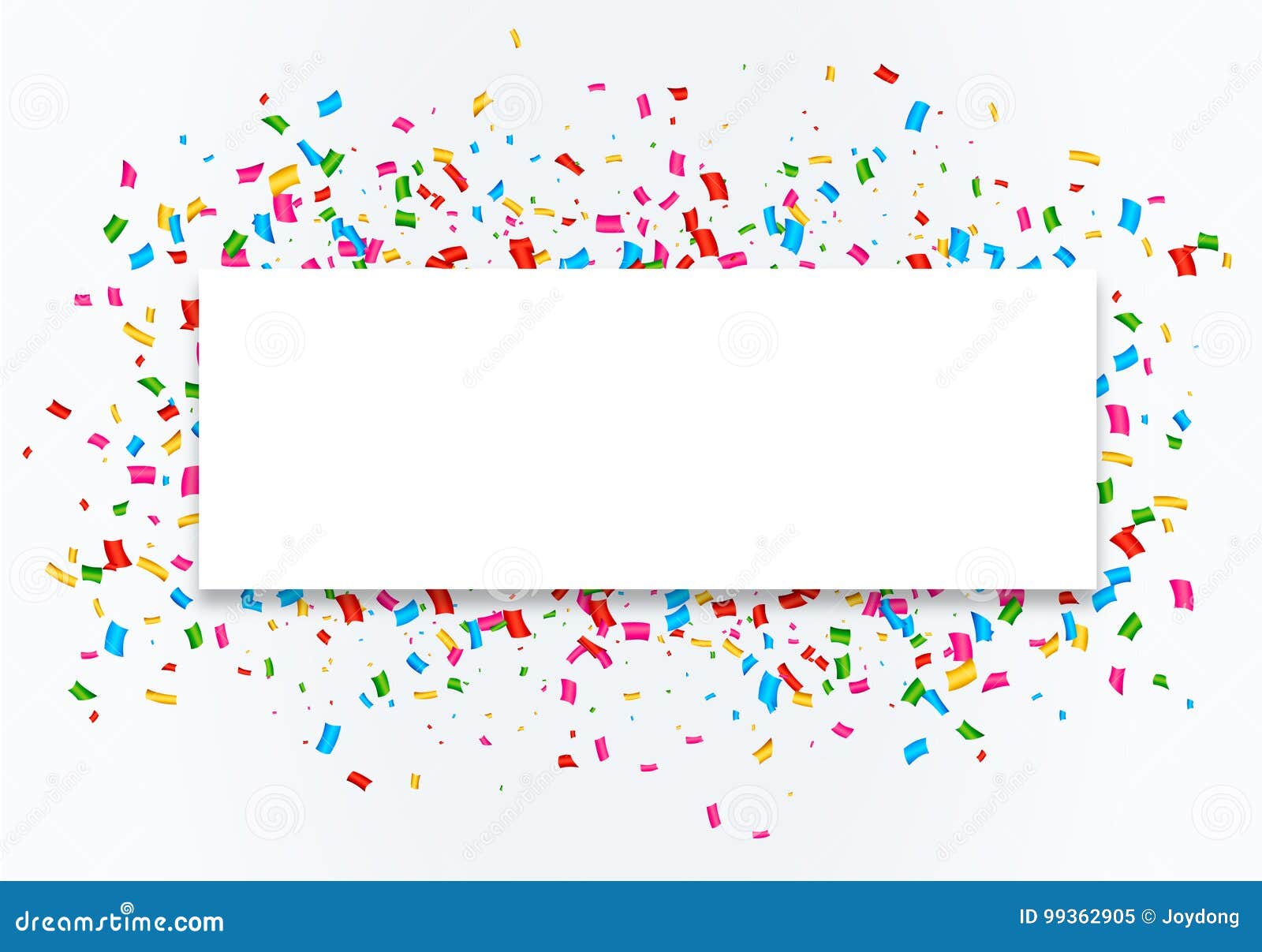 confetti celebration frame background