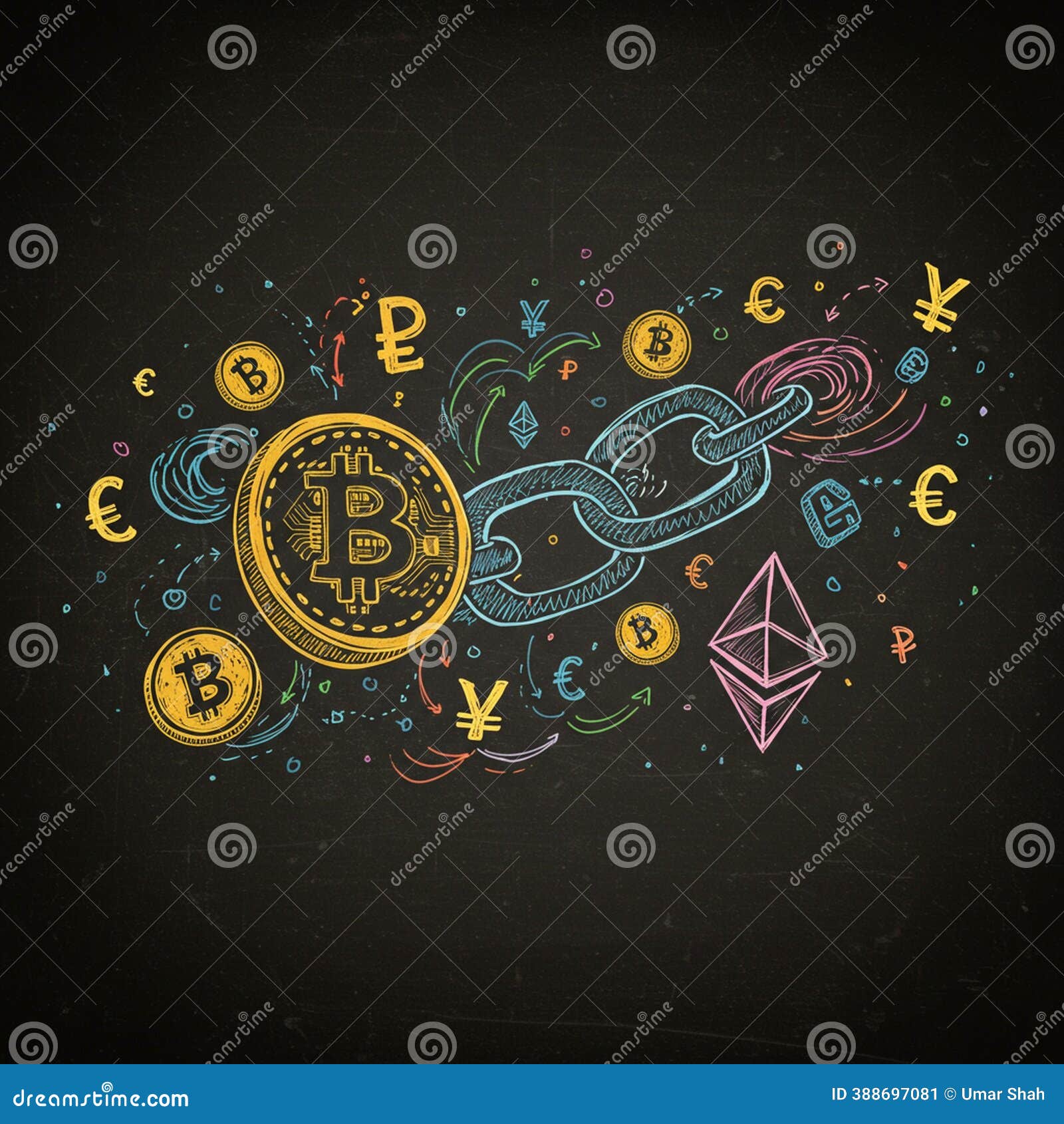 Euro Chain Illustrations & Vectors