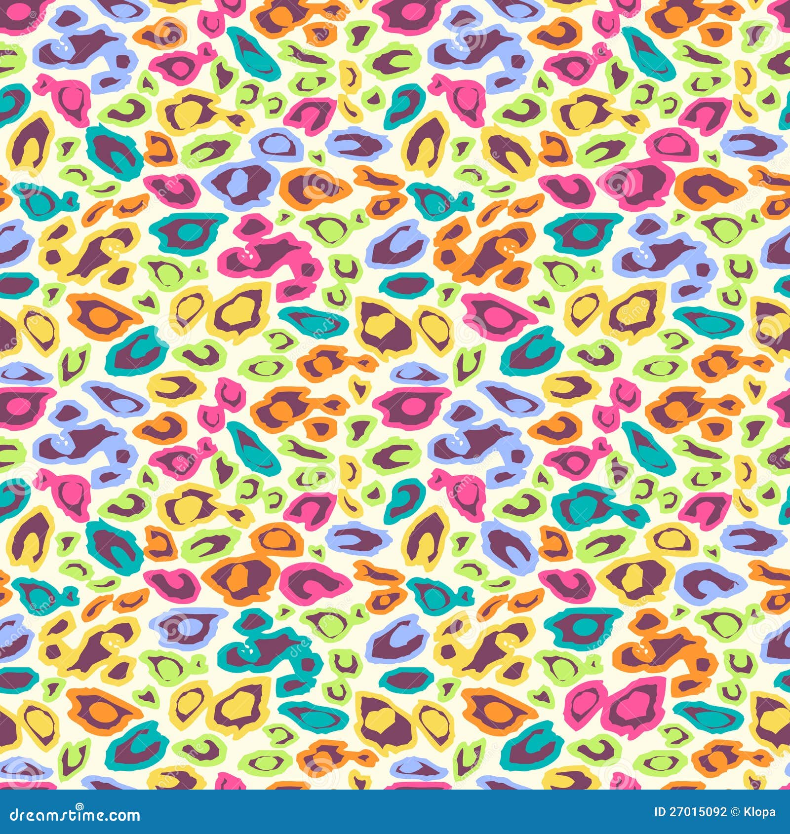 Colorful Cheetah Seamless Background Stock Photography - Image: 27015092