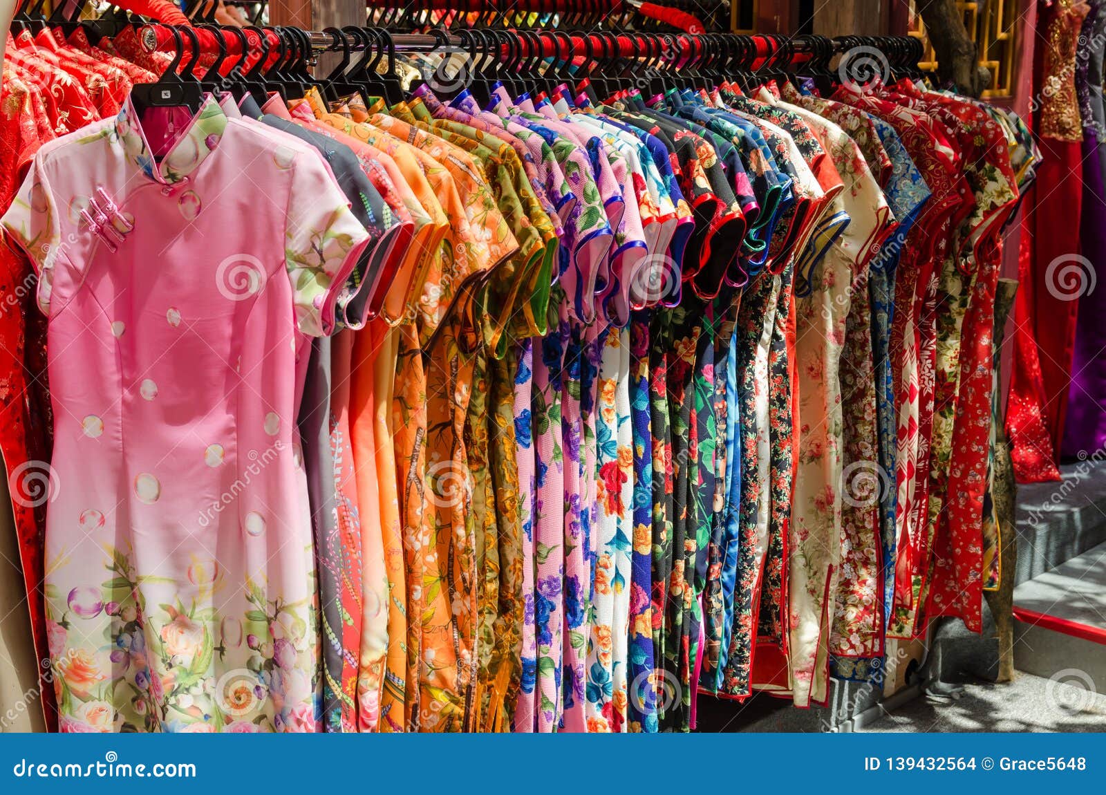 Colorful Chinese Cheongsam Hanging for ...