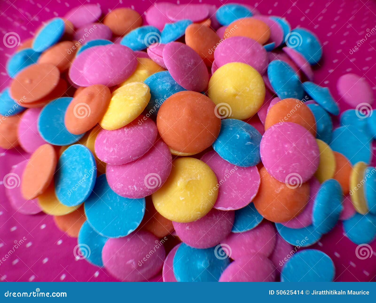 Colorful Chocolate Candy Melts Stock Photo Image of yellow, blue
