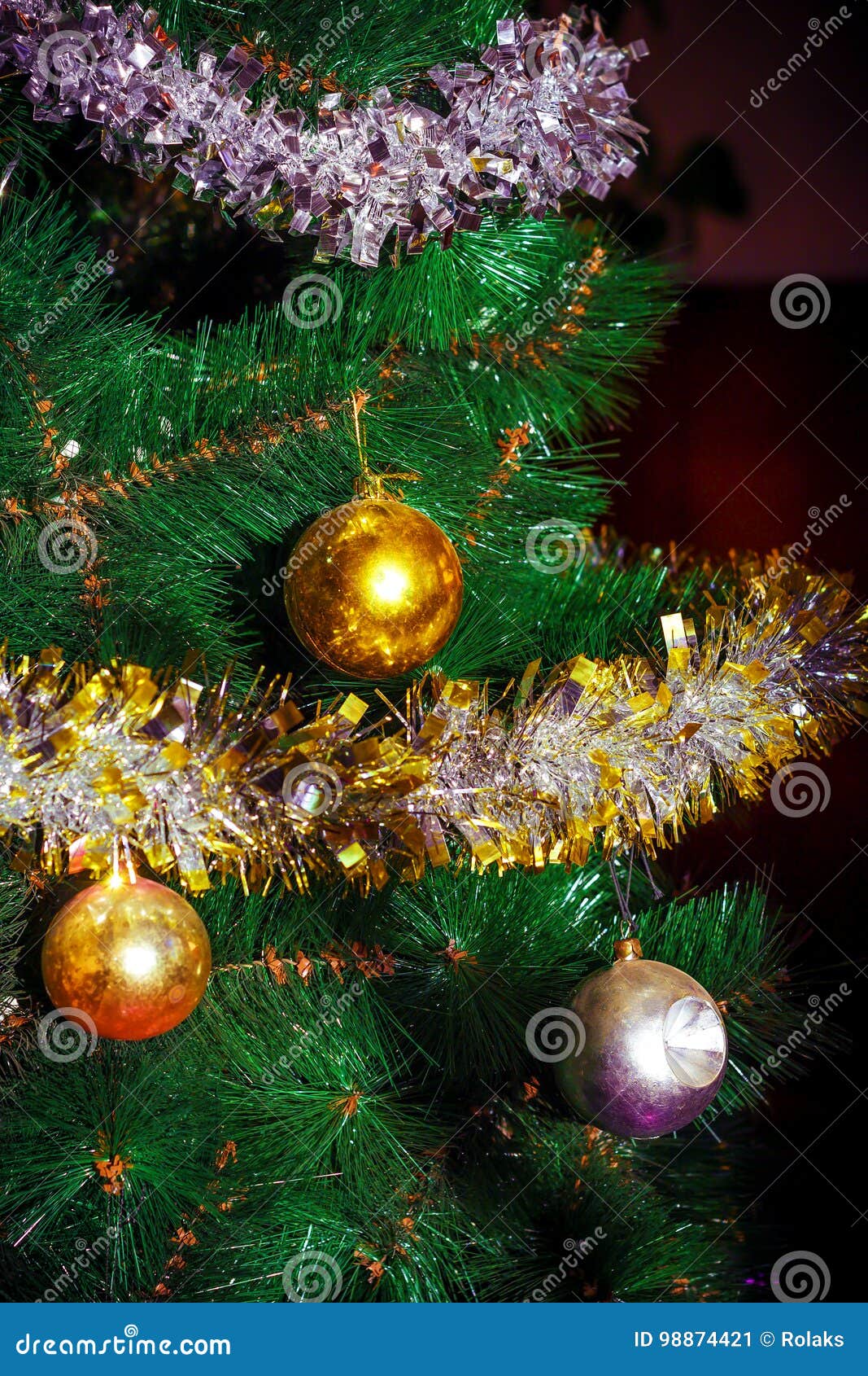 Colorful Christmas Background Stock Image - Image of green, tree: 98874421