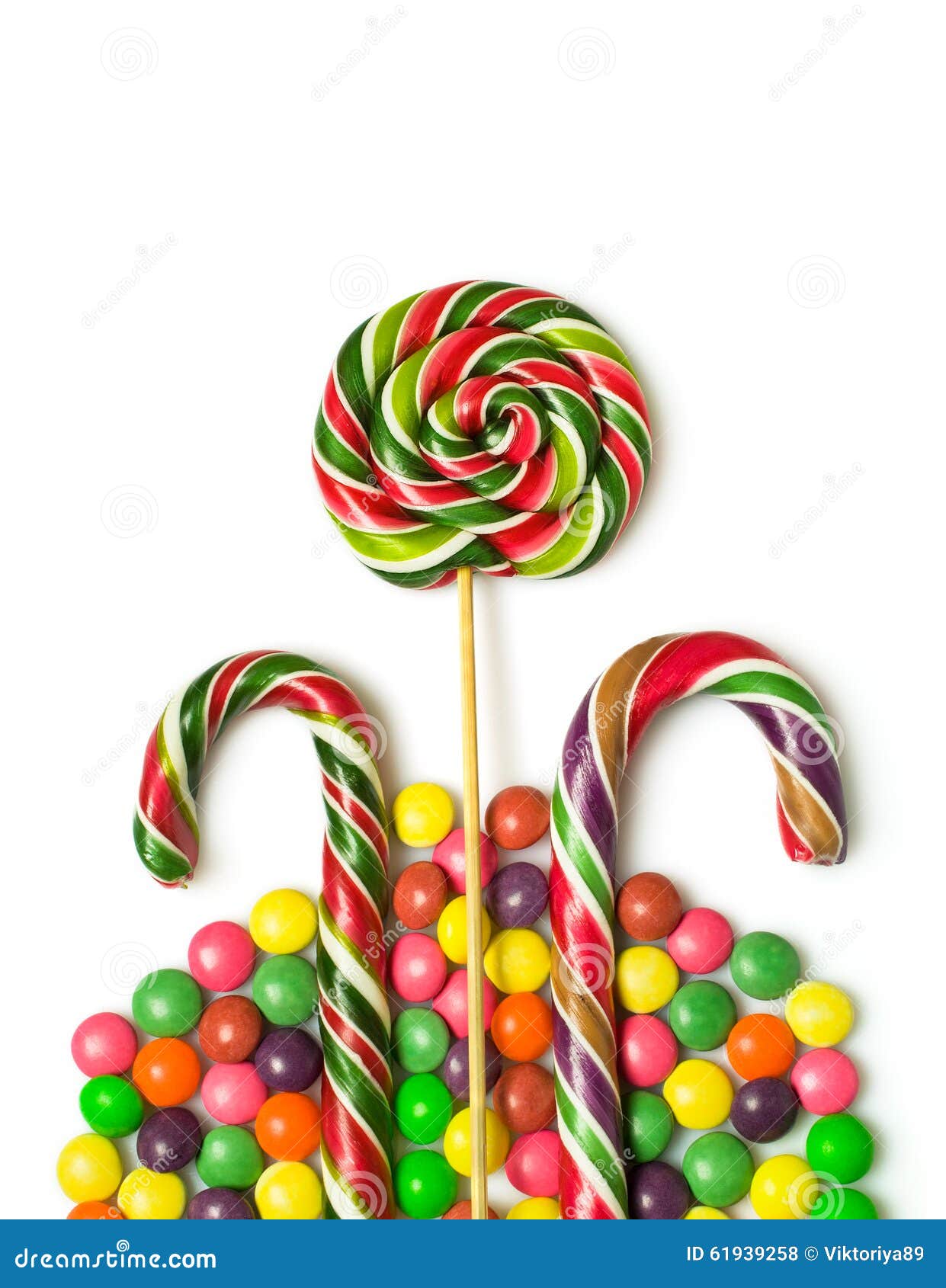 Colorful christmas candy stock photo. Image of bright - 61939258