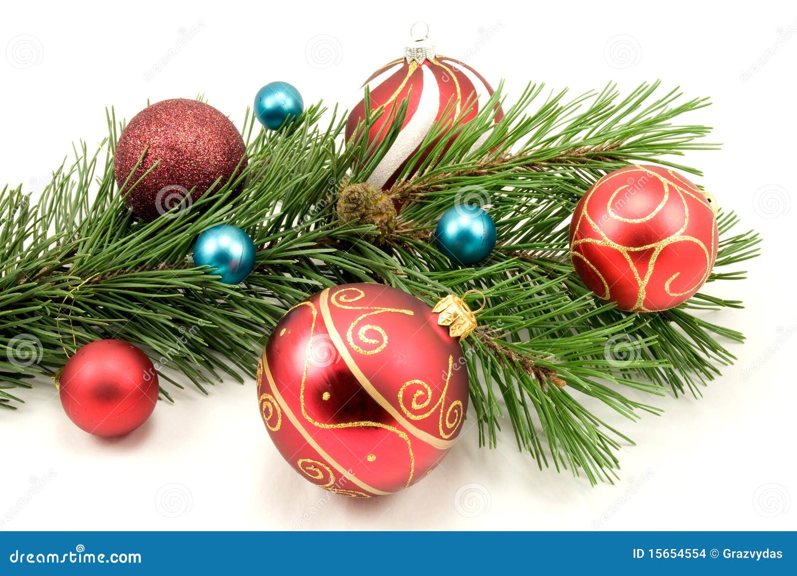 Colorful Christmas Decoration Stock Photo - Image of celebration ...