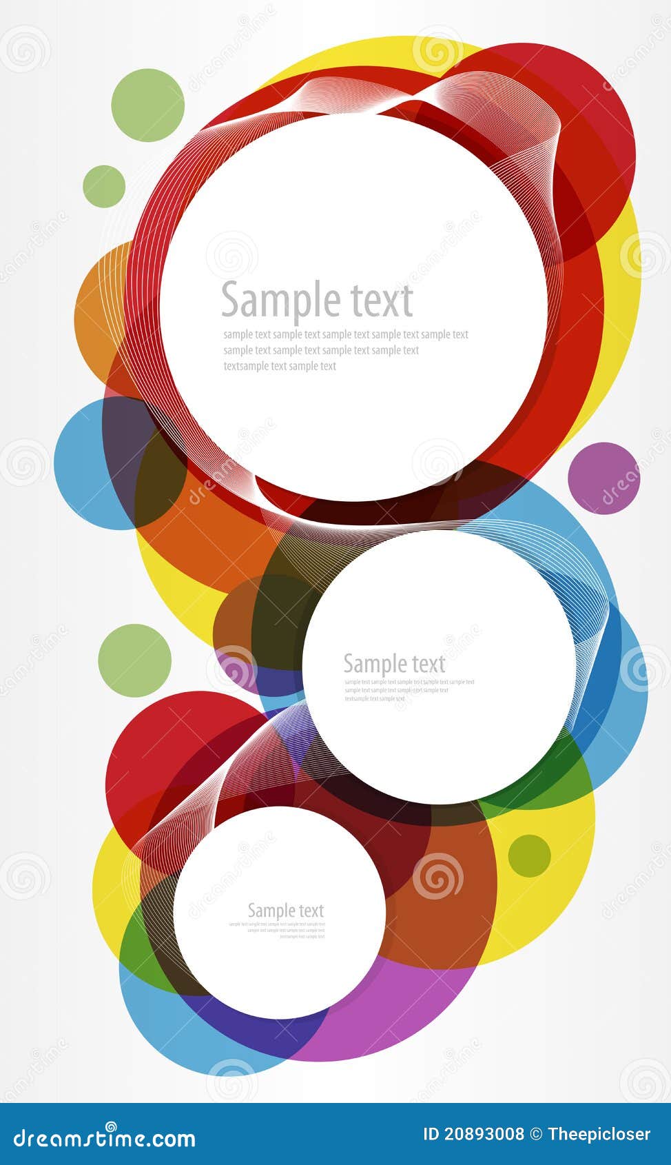 Colorful Circles Design Stock Vector Illustration Of Design 20893008