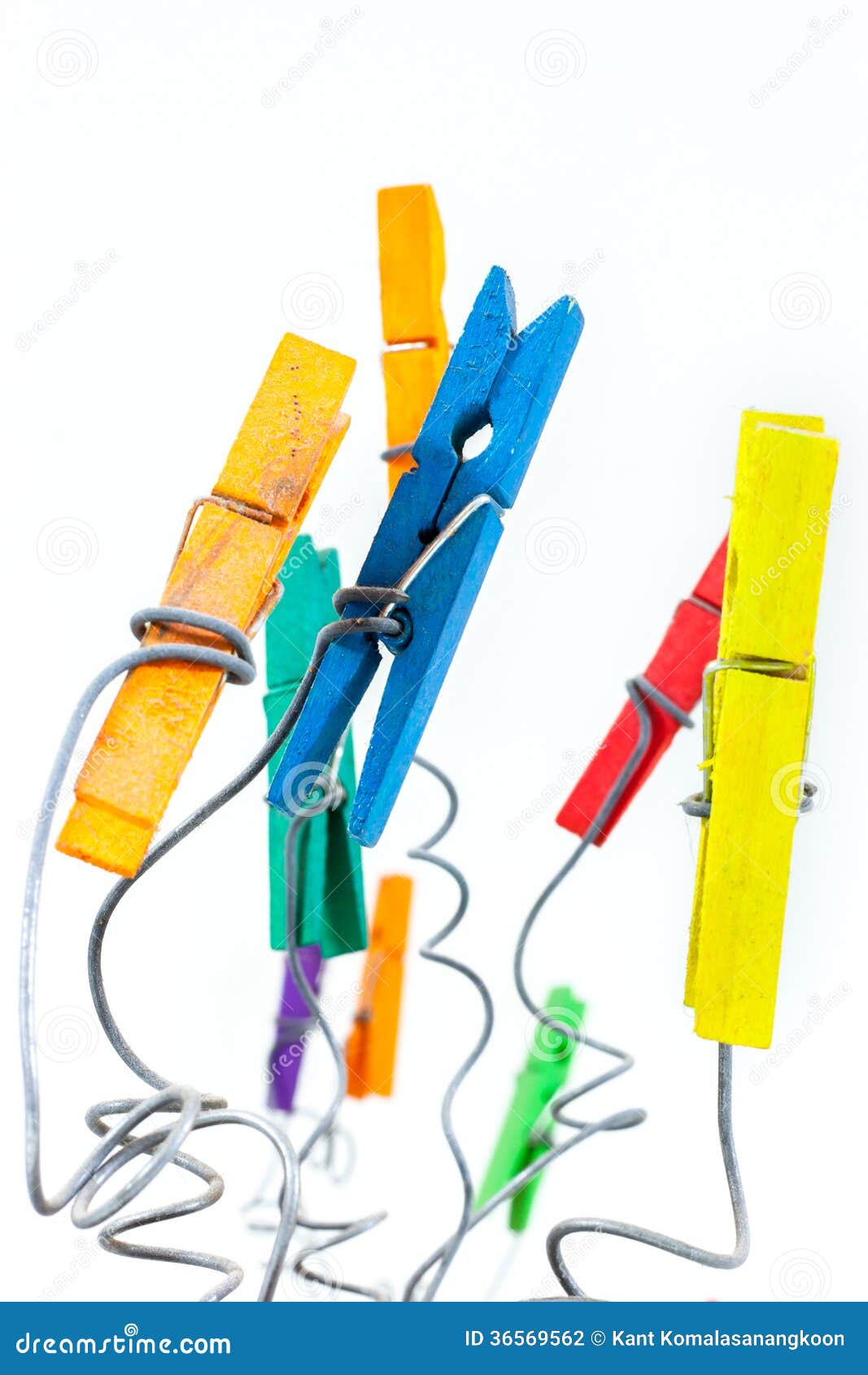 Colorful clothespin stock photo. Image of holding, clamp 36569562
