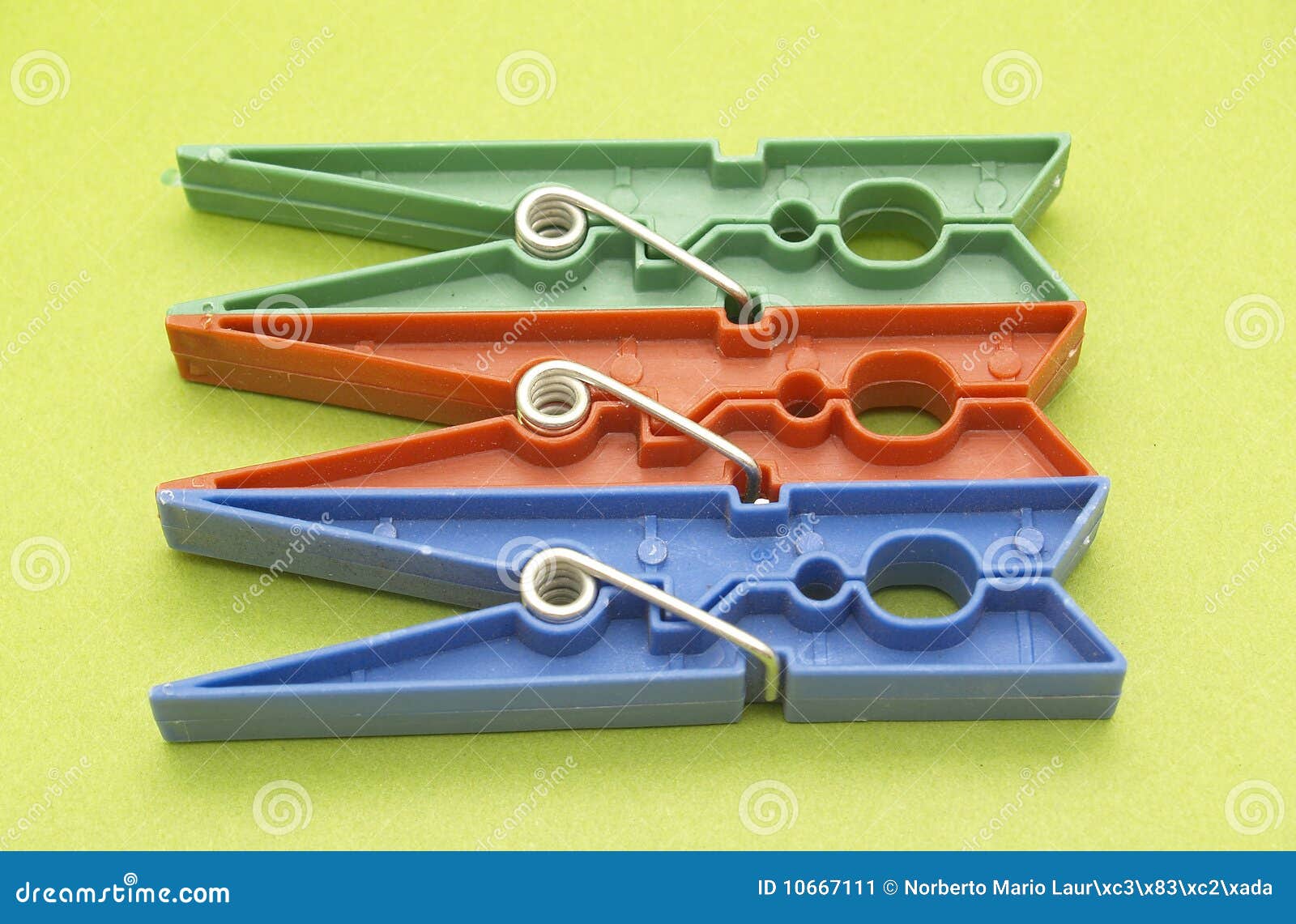 Colorful clothespins stock image. Image of closeup, green 10667111