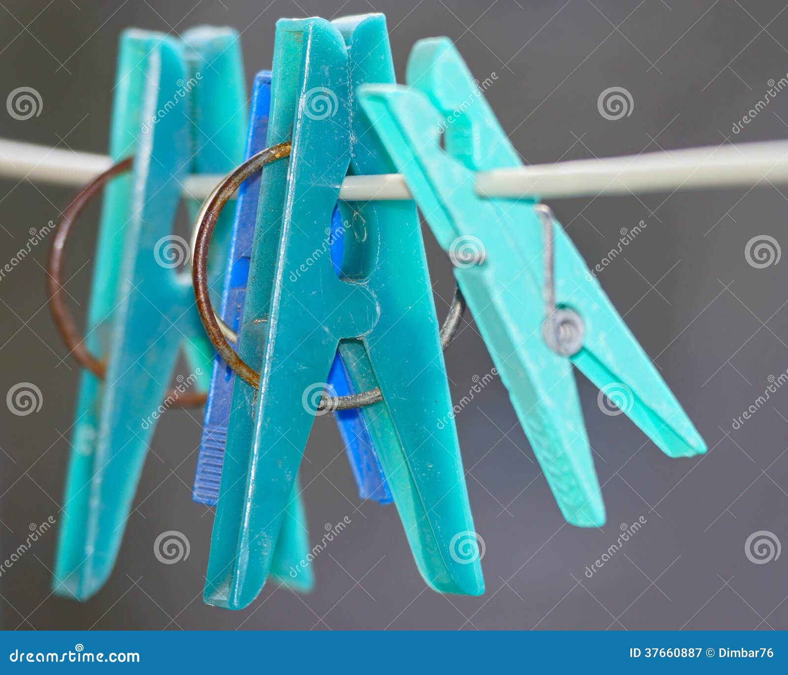Colorful Clothespins on a Clothes Line Stock Image Image of colorful