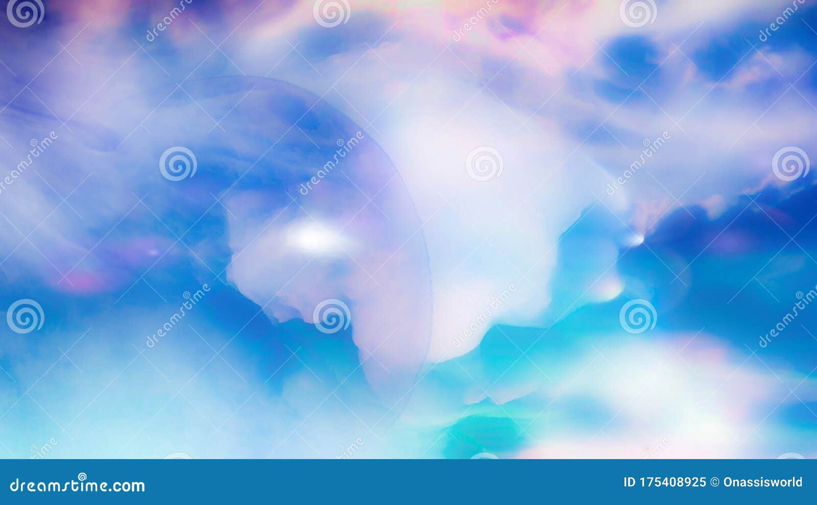 Colorful Clouds Abstract Art Background Stock Image Image of colorful