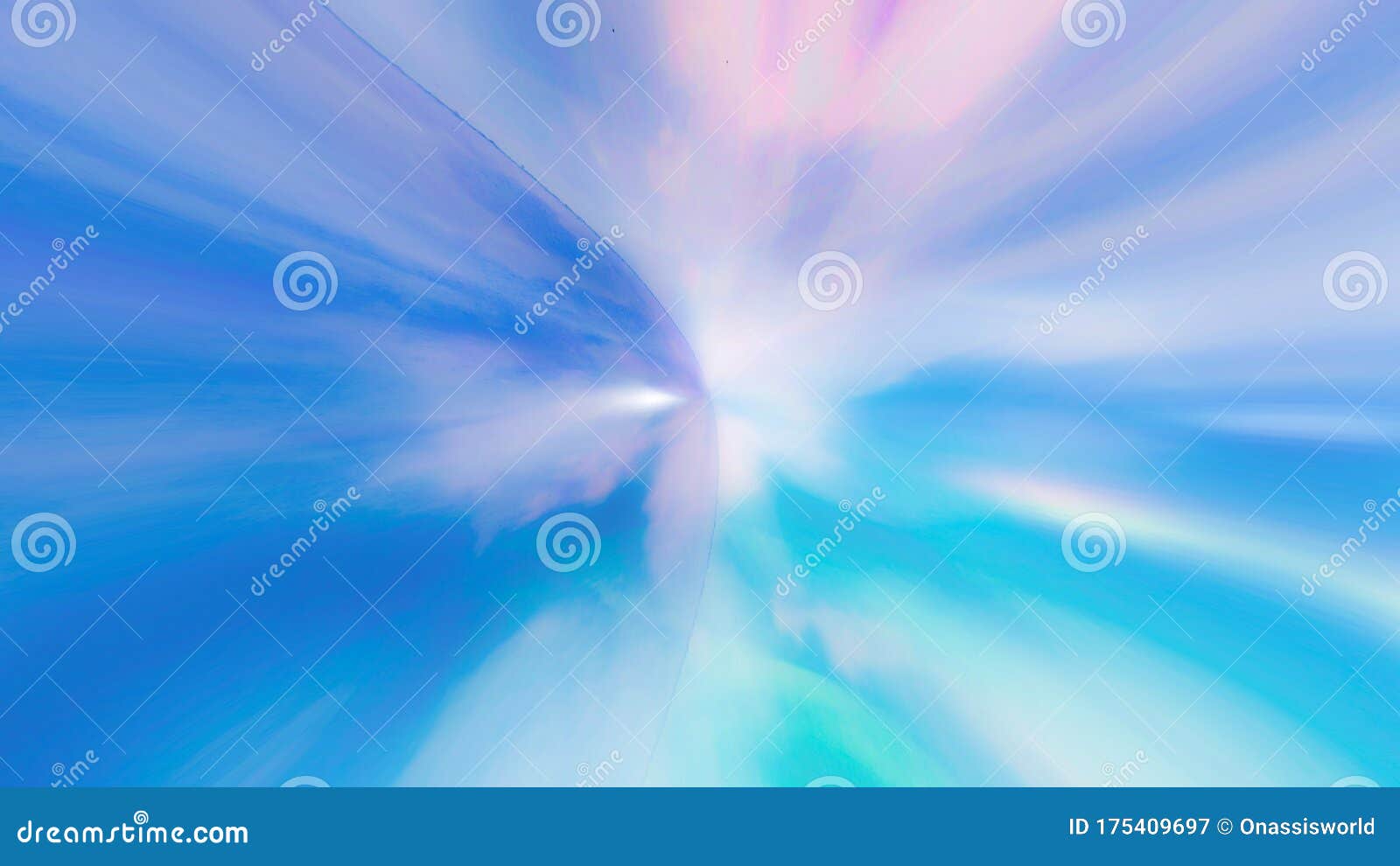 Colorful Clouds Abstract Art Background Stock Illustration