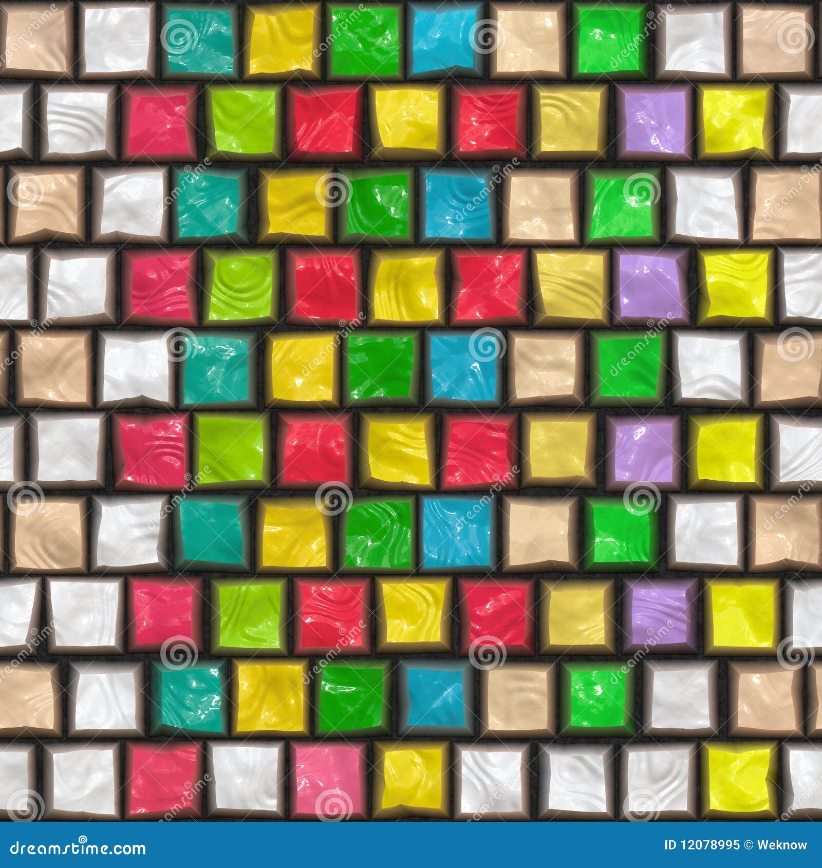 colorful cobble stone pattern